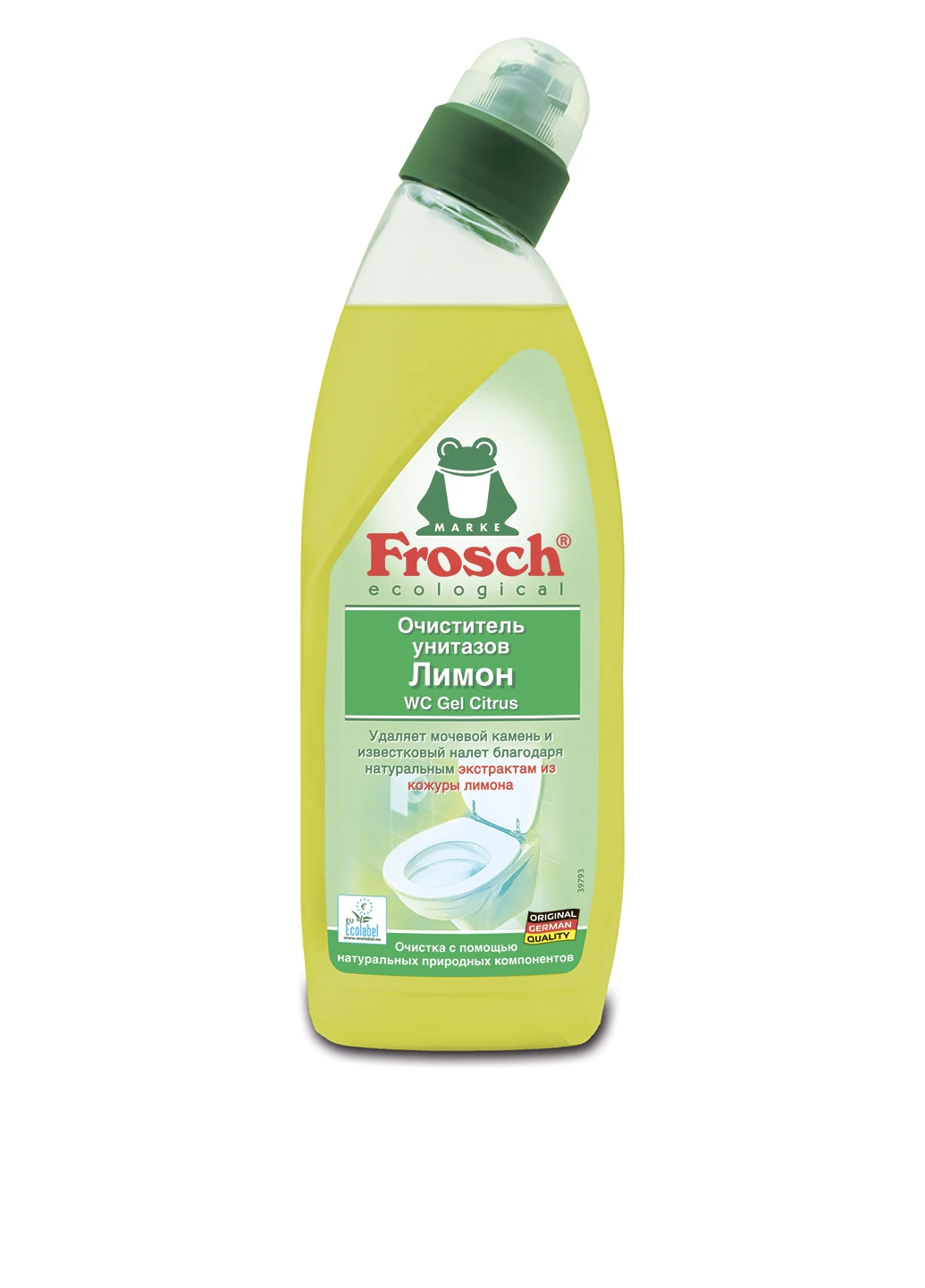 Гель для очищення унітазів Лимон, 750 мл Frosch (258927213)