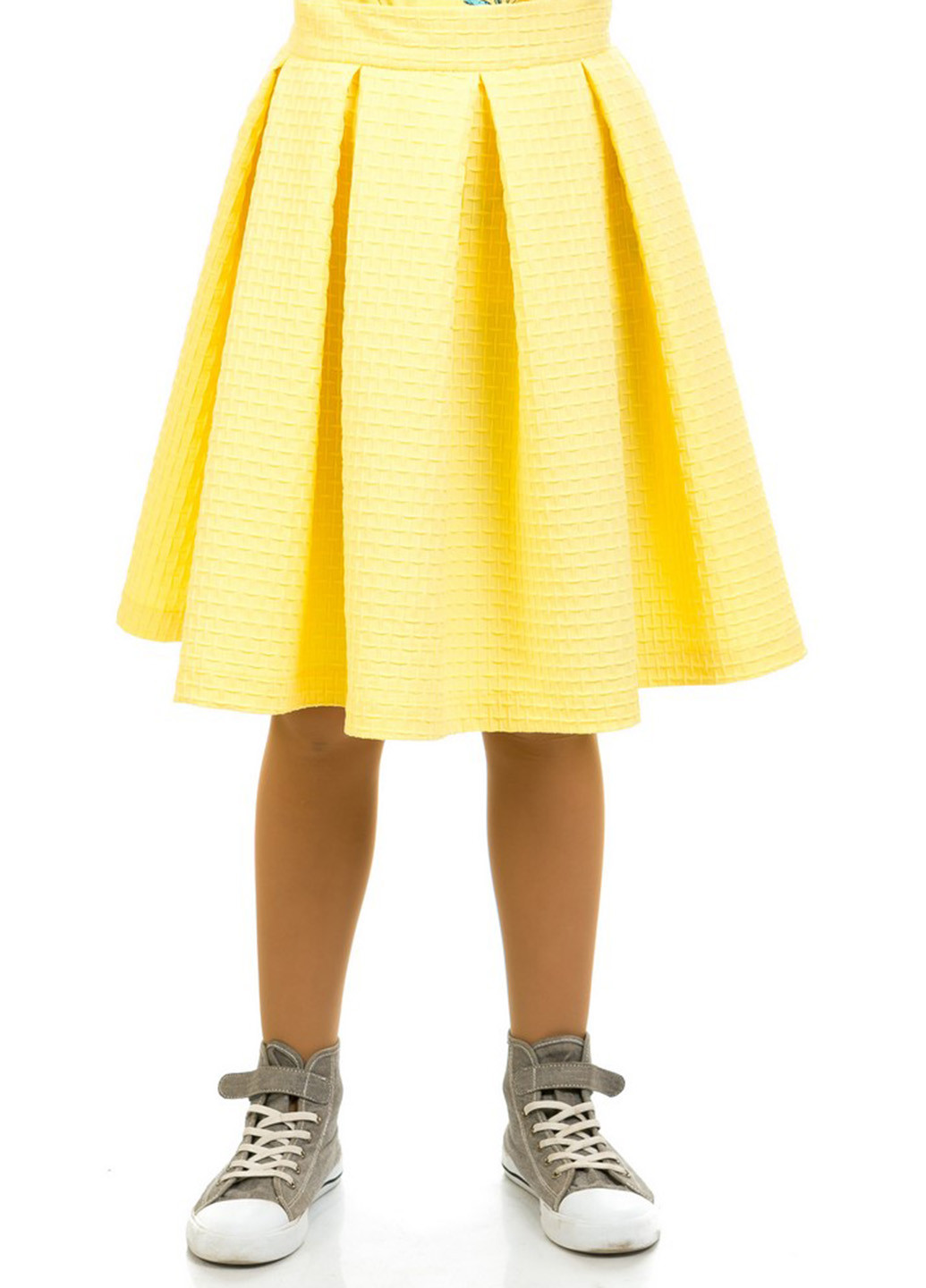 Желтая кэжуал в полоску юбка Kids Couture клешированная