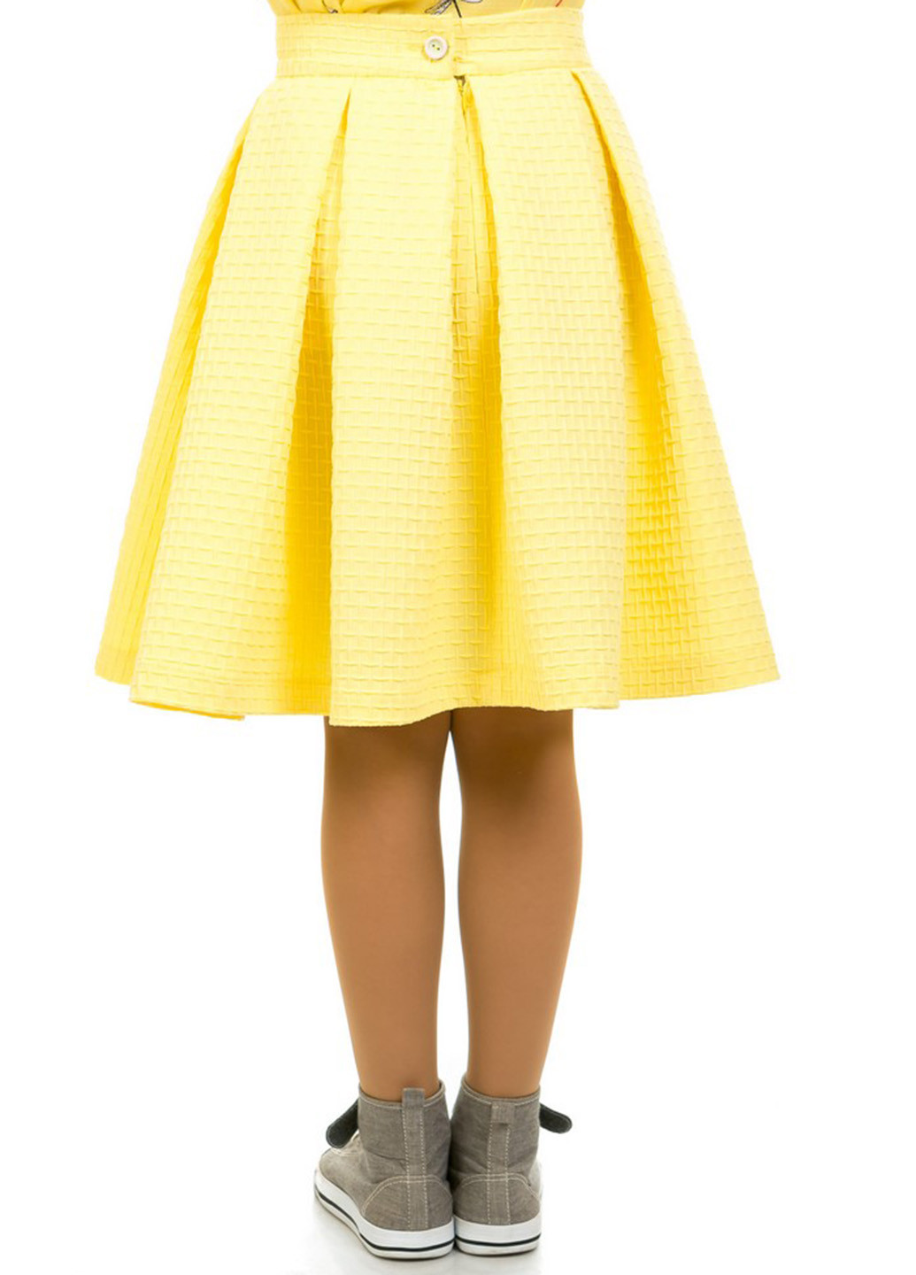 Желтая кэжуал в полоску юбка Kids Couture клешированная