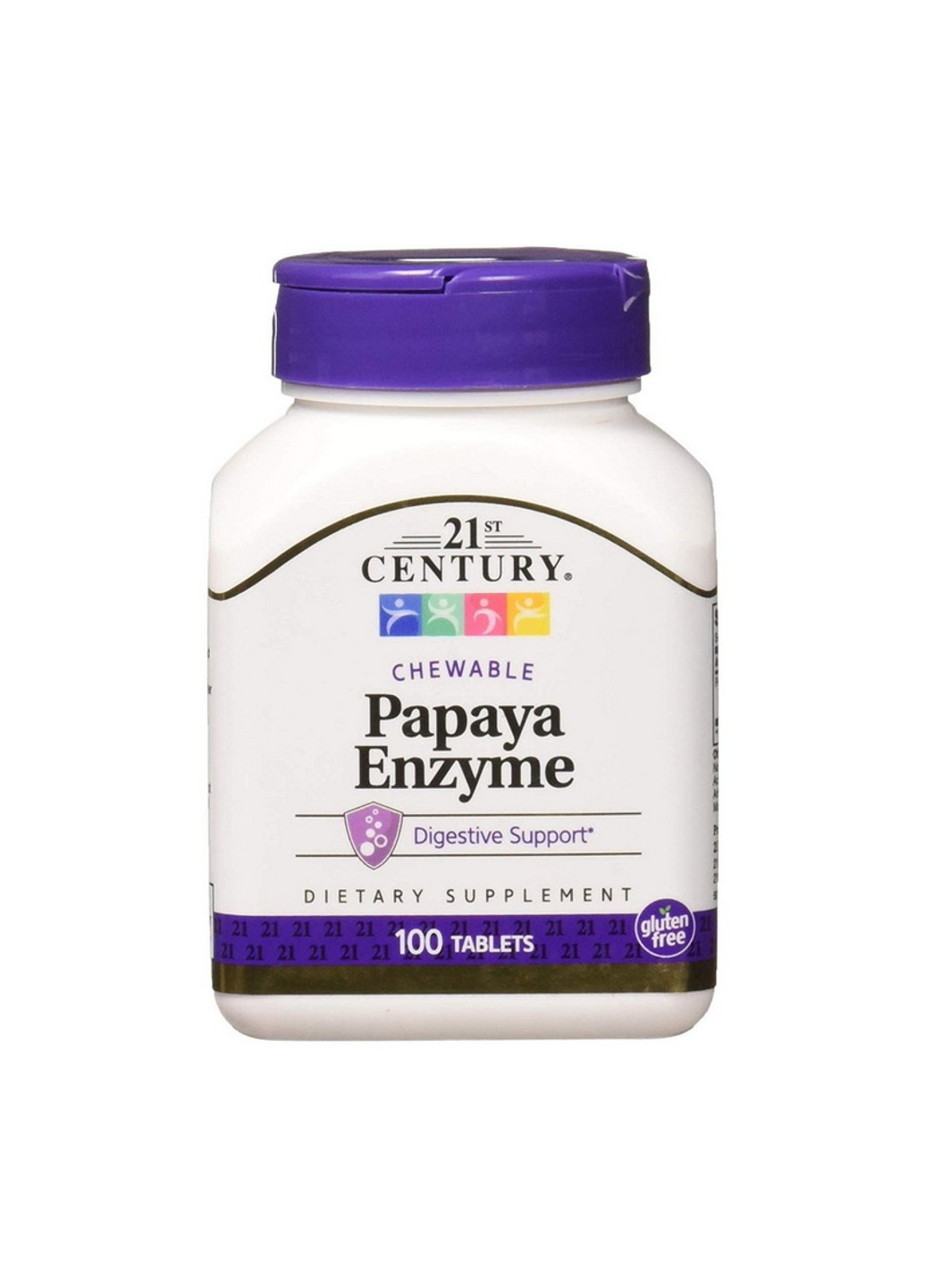 Ферменты энзимы Papaya Enzyme 100 таблеток 21st Century (255408853)