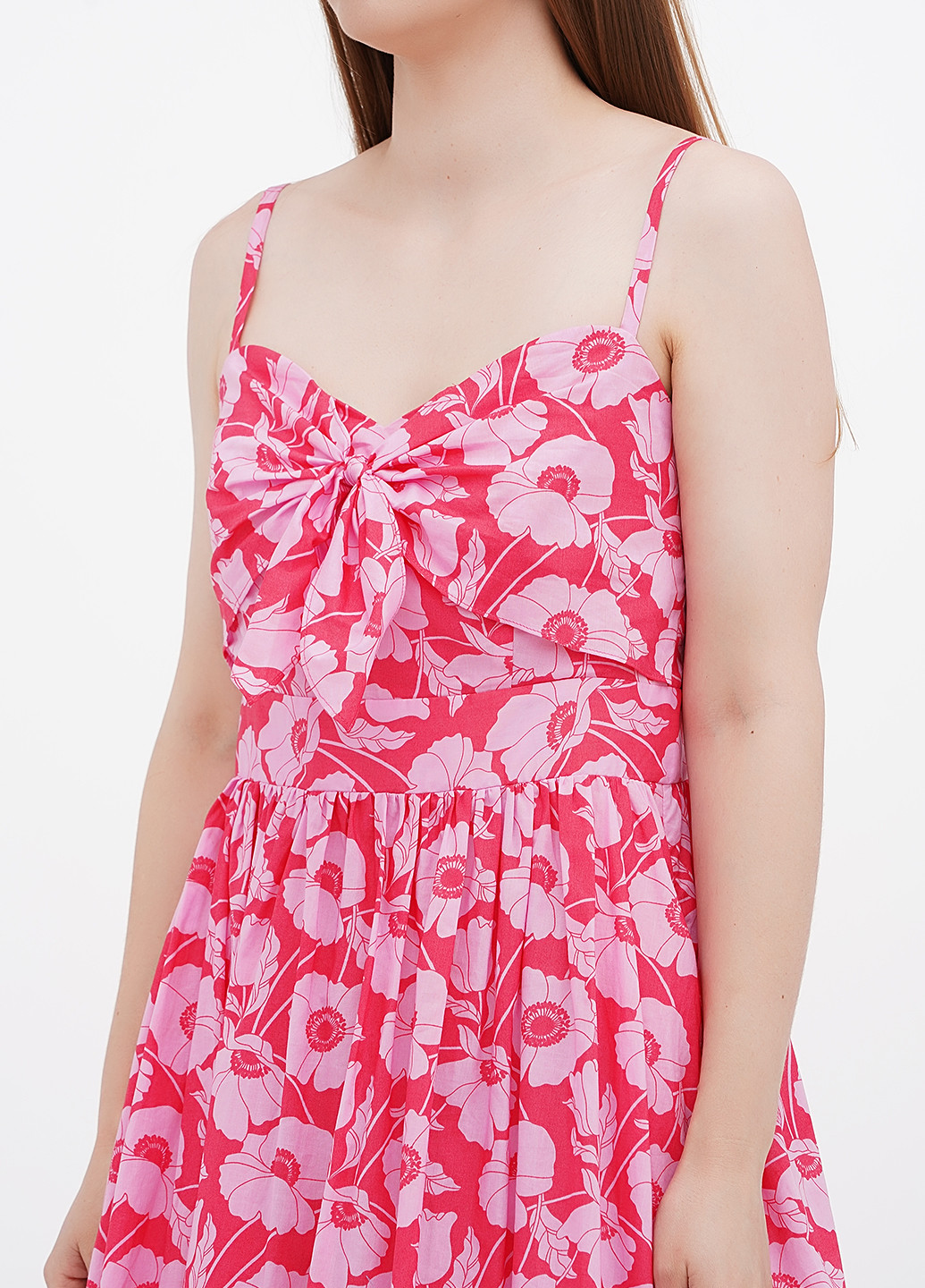 Рожева кежуал сукня кльош Boden з квітковим принтом