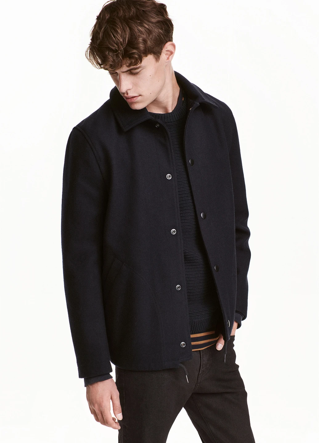 Пальто,темно-синій, H&M (249162480)