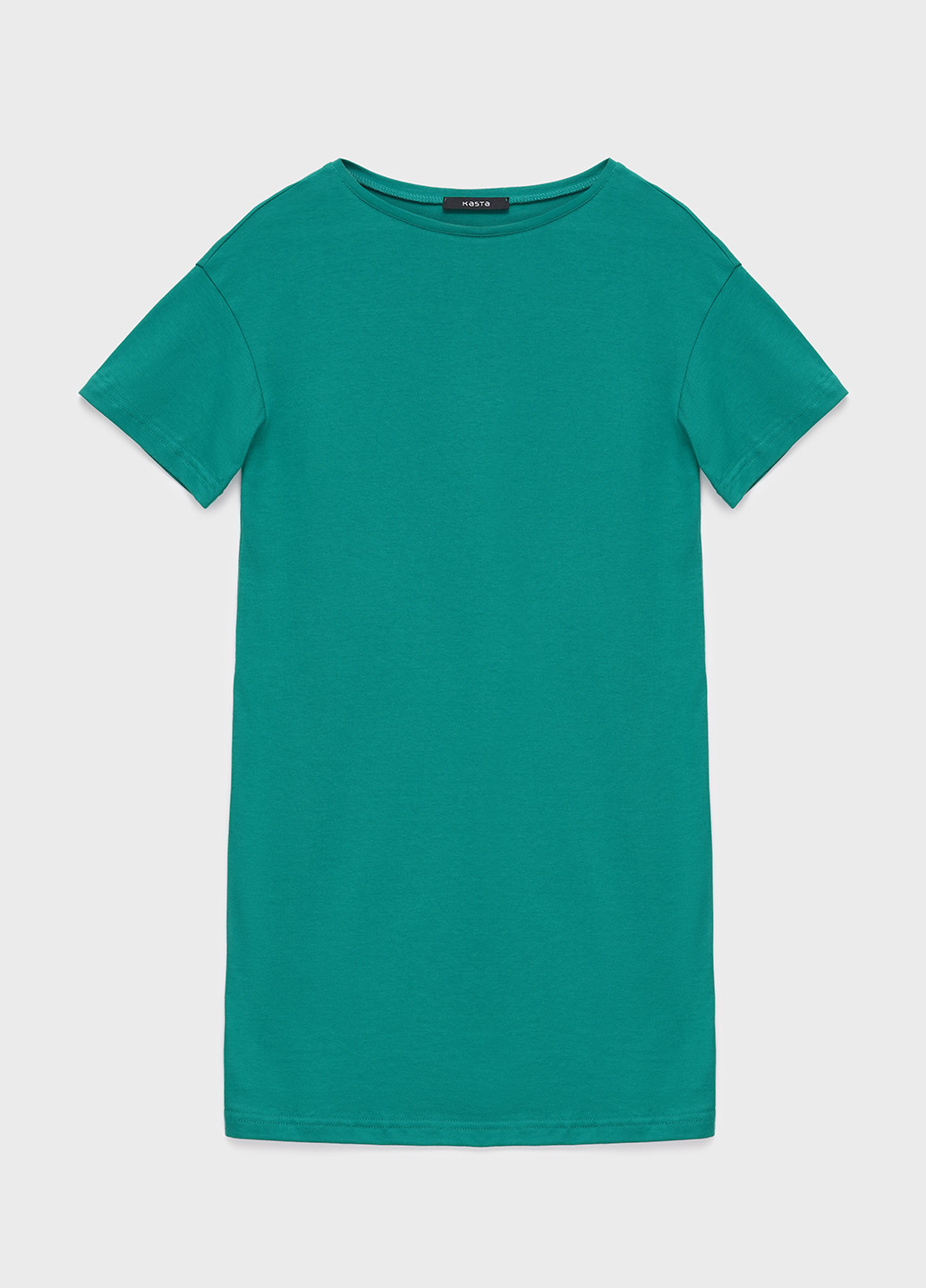 Бірюзова літня футболка-сукня жіноча KASTA design
