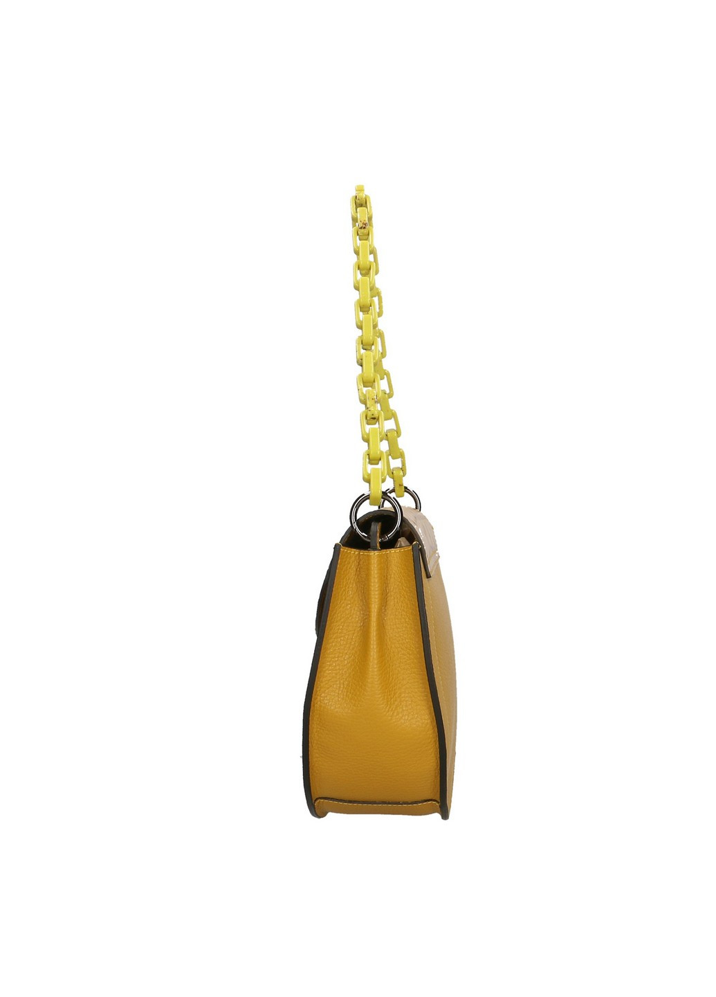 Сумка Italian Bags однотонная жёлтая кэжуал