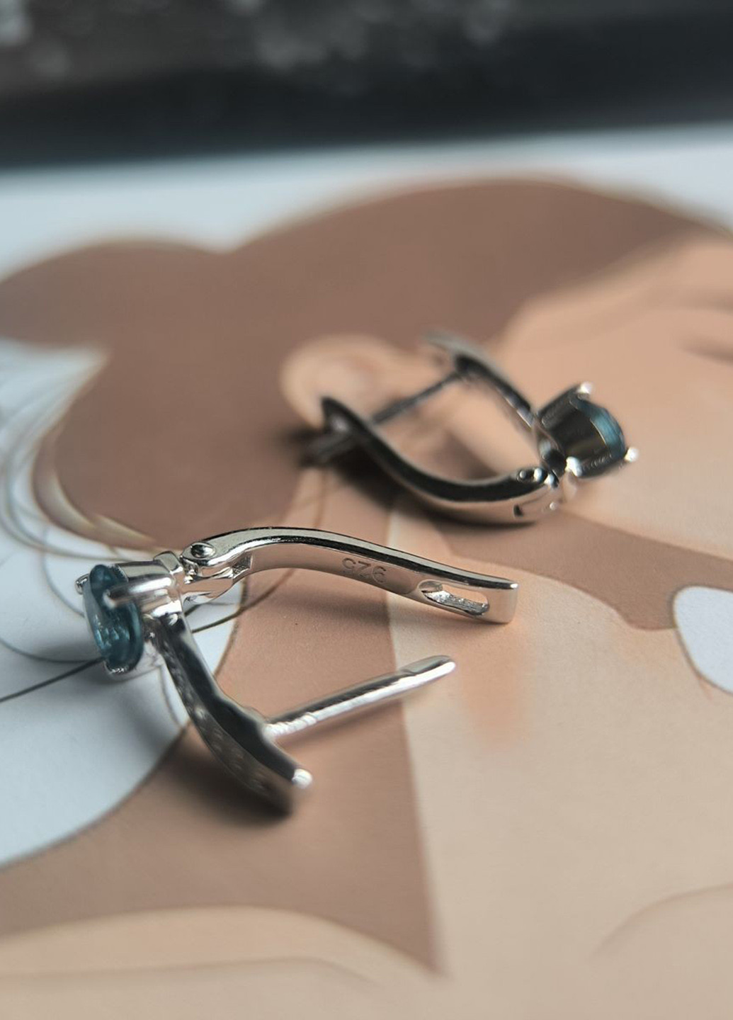 Сережки Silver Flame (369649322)