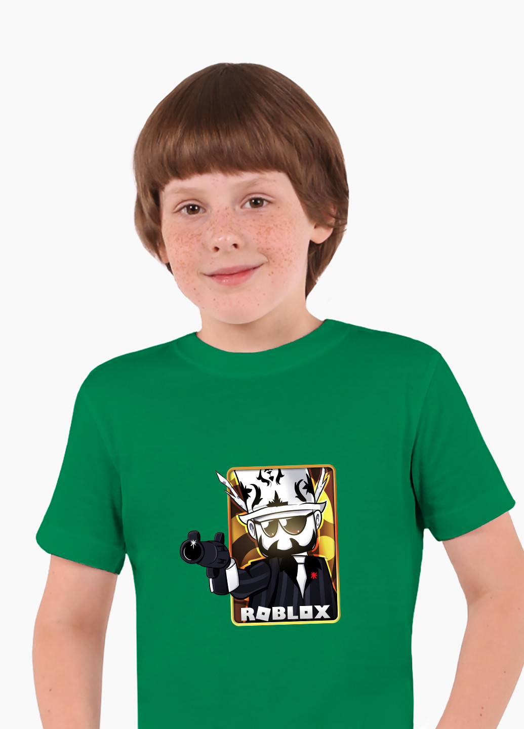 Зелена демісезонна футболка дитяча роблокс (roblox) (9224-1222) MobiPrint