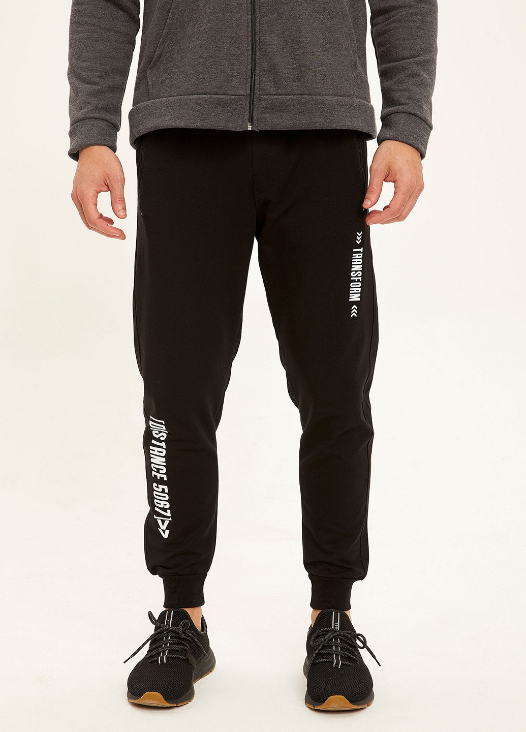 Черные кэжуал зимние джоггеры брюки DeFacto