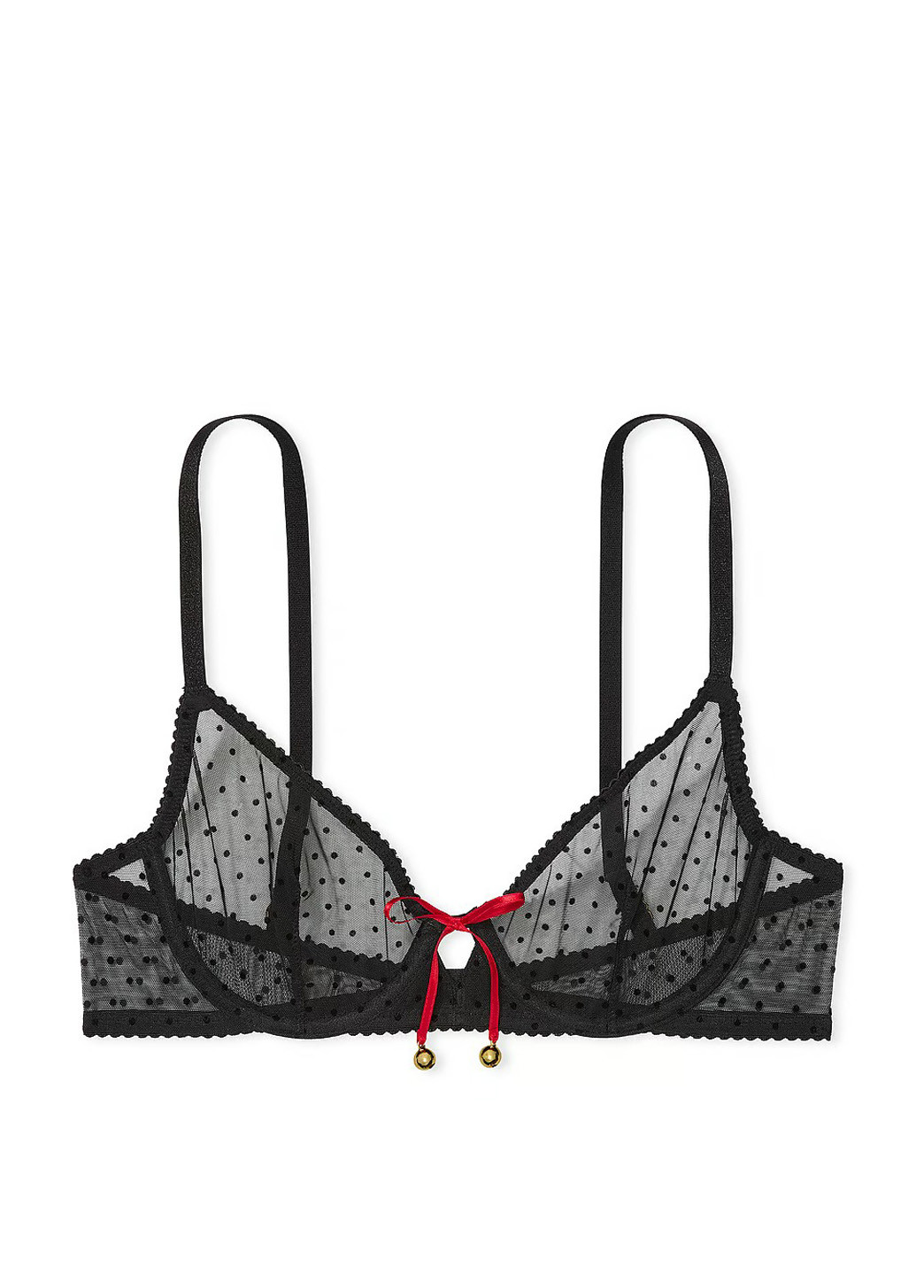 Черный демисезонный комплект (бюстгальтер, трусики) Victoria's Secret