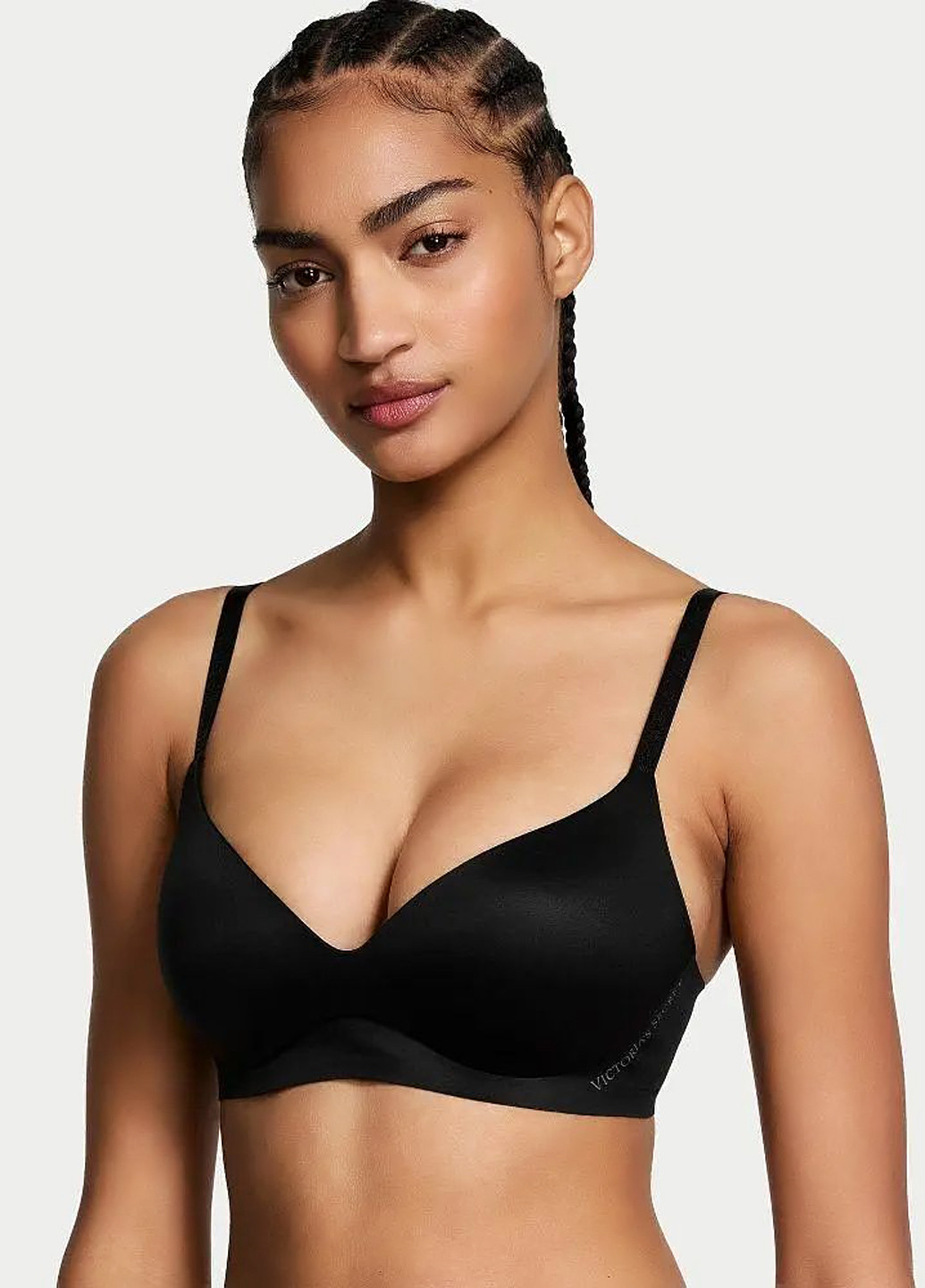 Черный демисезонный комплект (бюстгальтер, трусики) Victoria's Secret