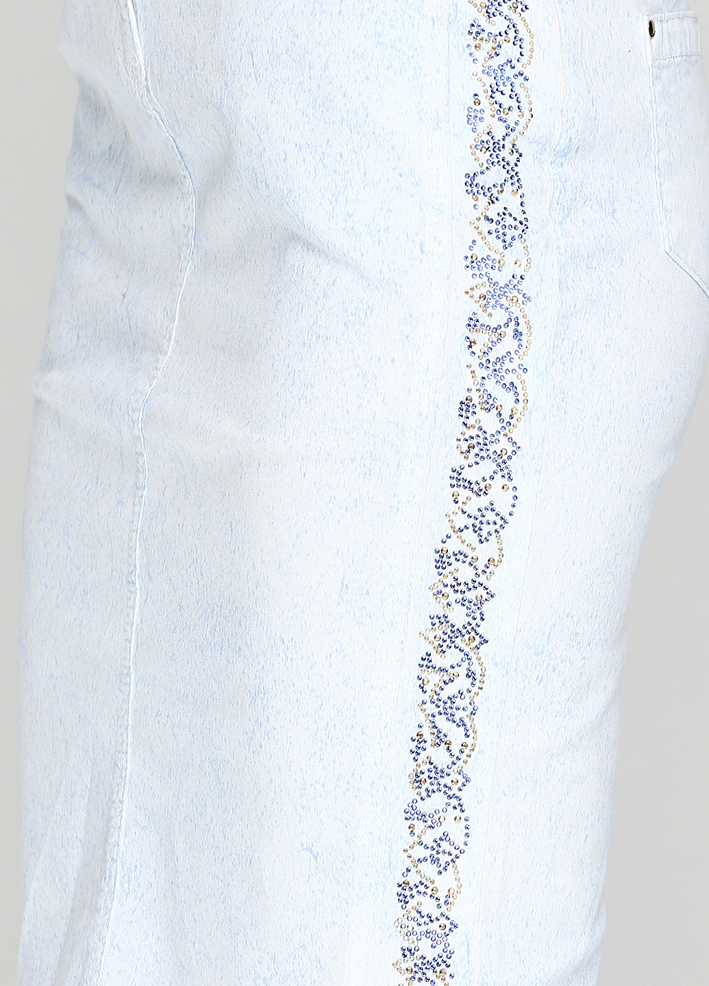 Голубая кэжуал с абстрактным узором юбка Sassofono карандаш