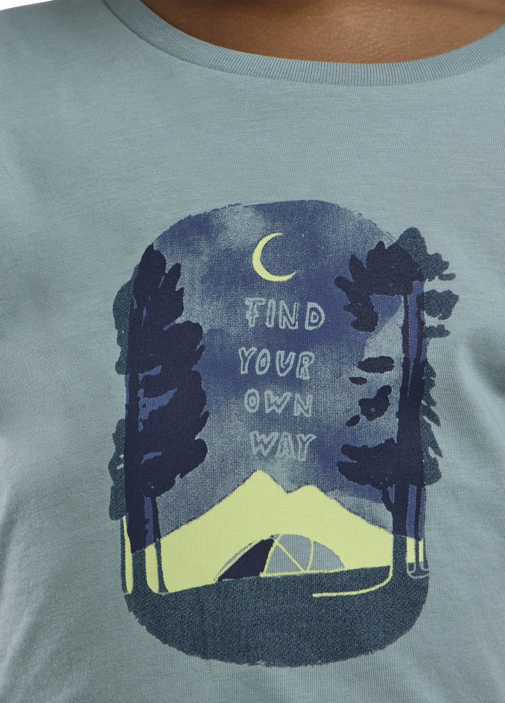 Бірюзова літня футболка Jack Wolfskin GRAPHIC GIRLS T