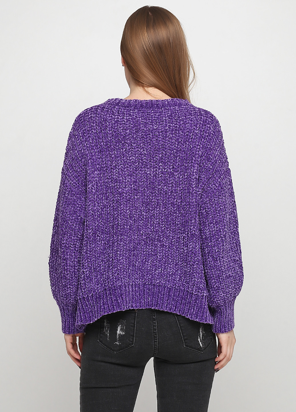 Фиолетовый демисезонный свитер джемпер Golden days Paris