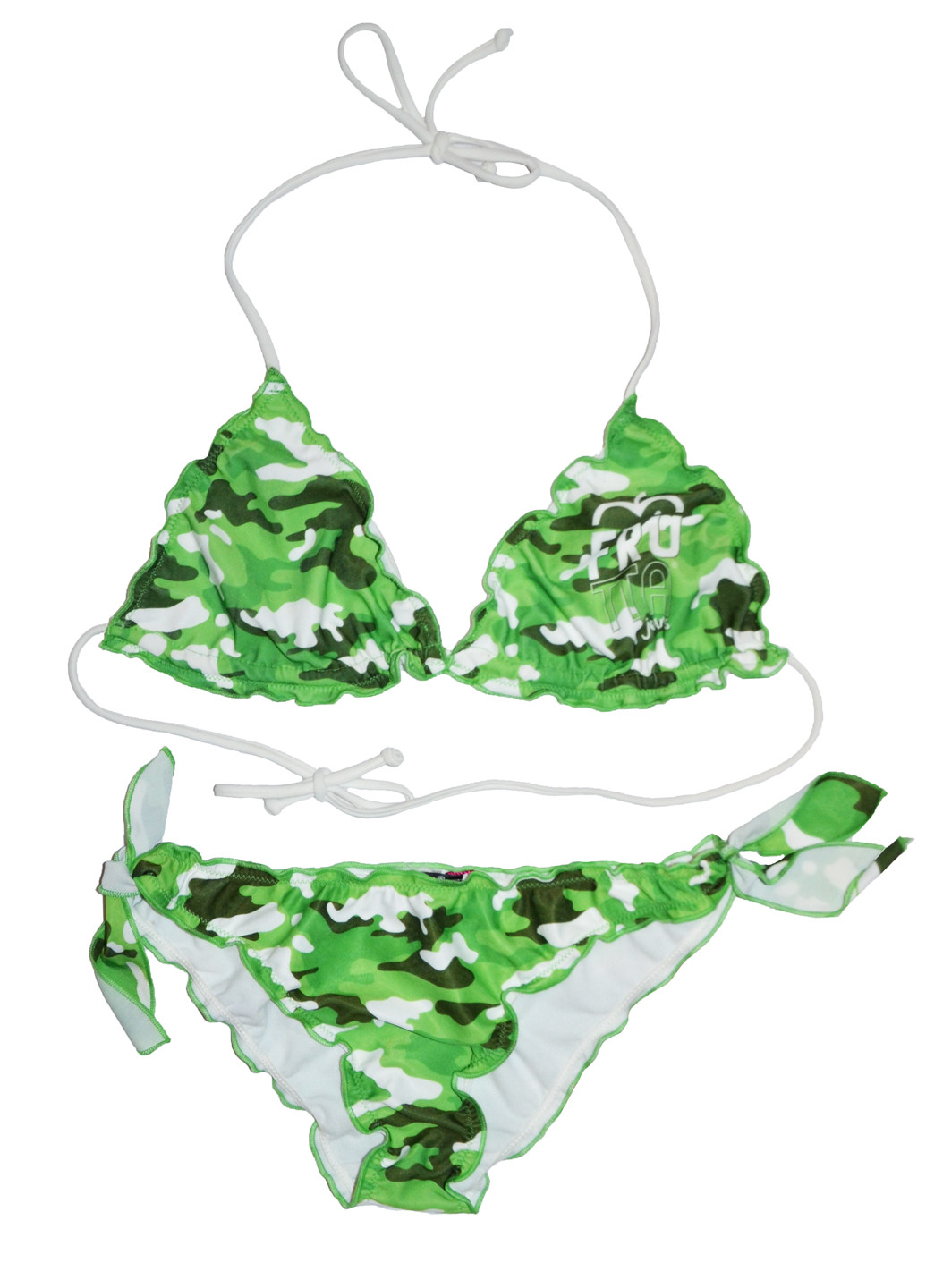 Зеленый демисезонный купальник раздельный Glam