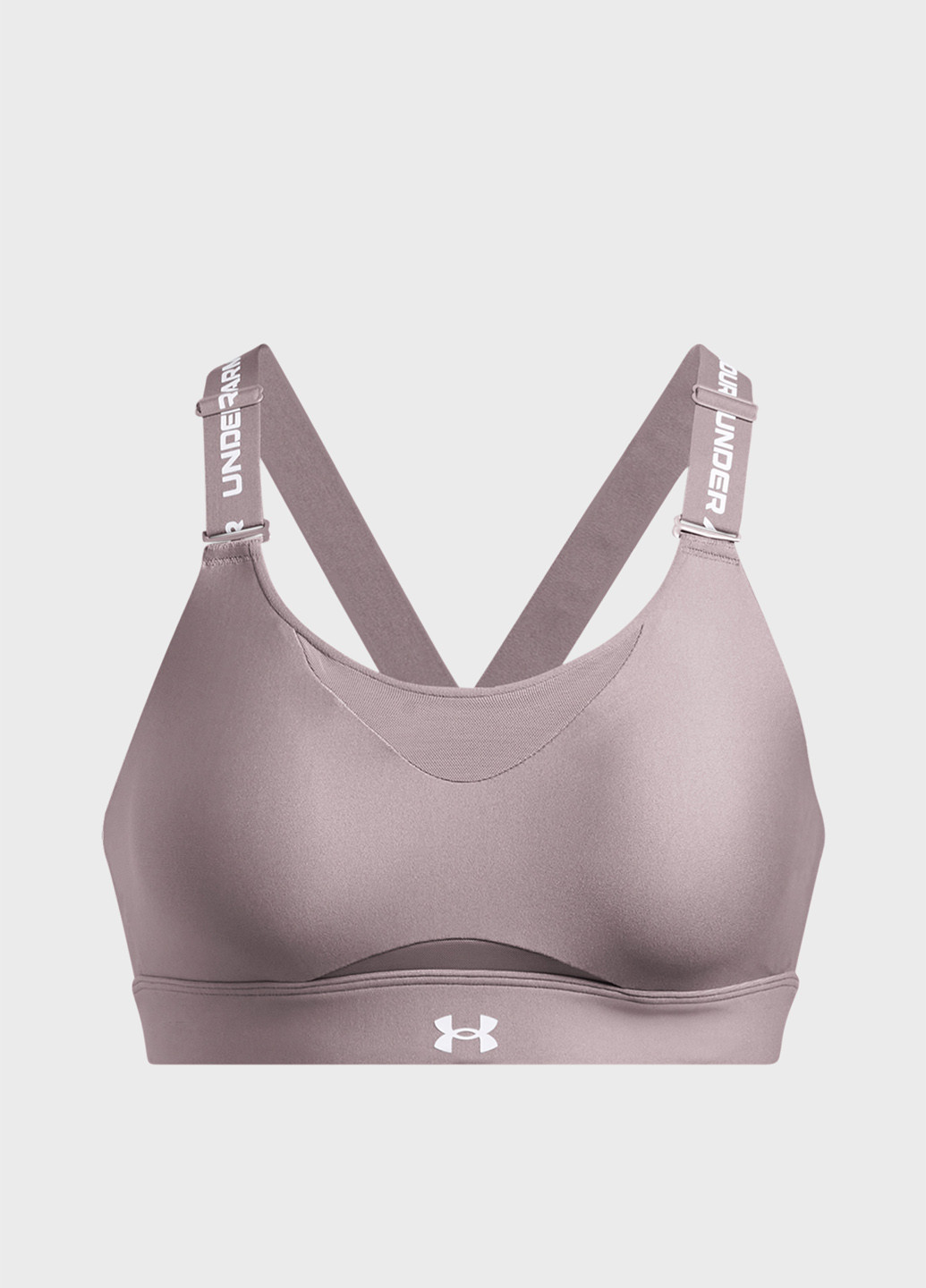 Рожево-коричневий топ бюстгальтер Under Armour без кісточок поліестер