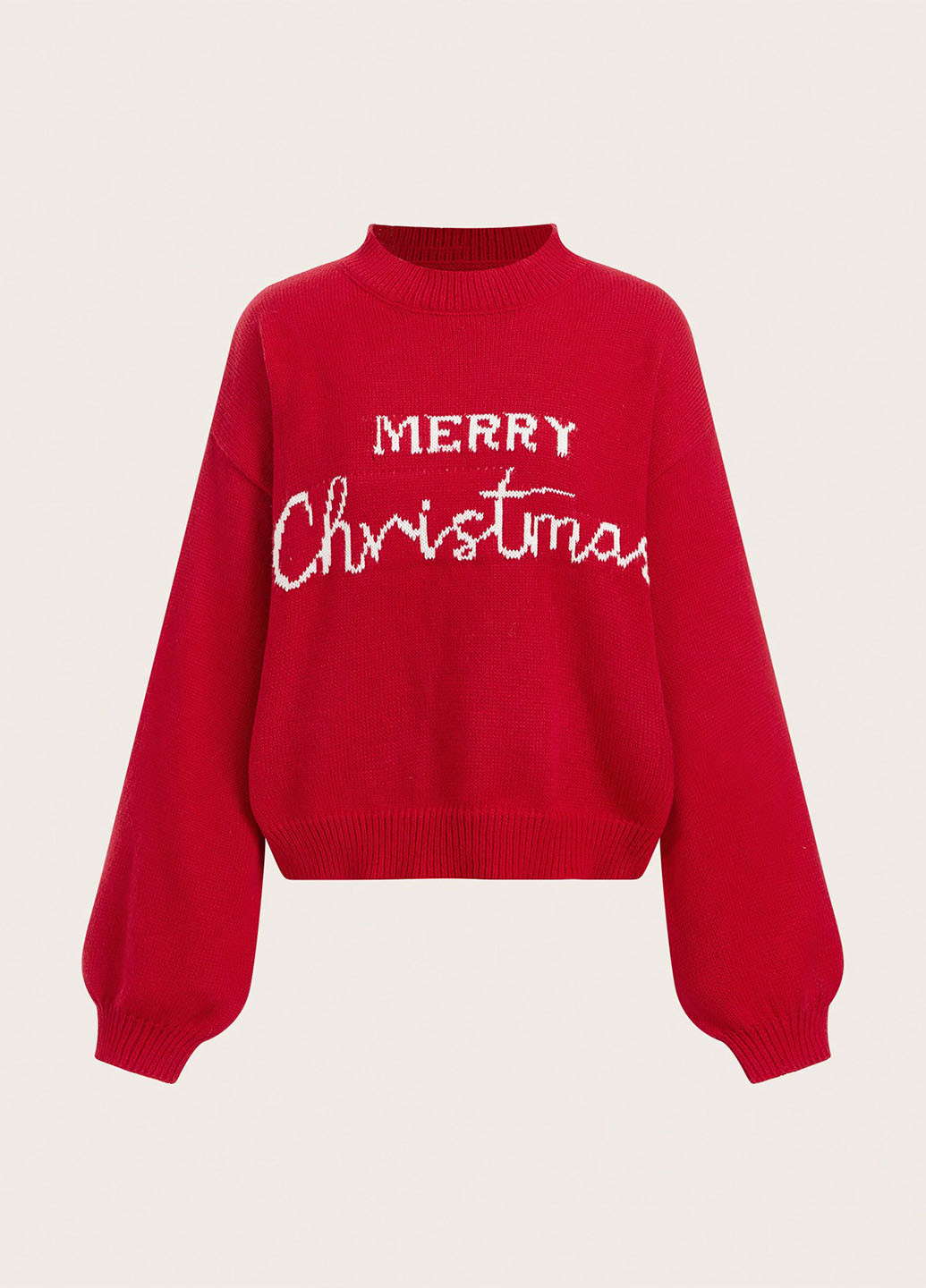 Красный демисезонный свитер SHEIN