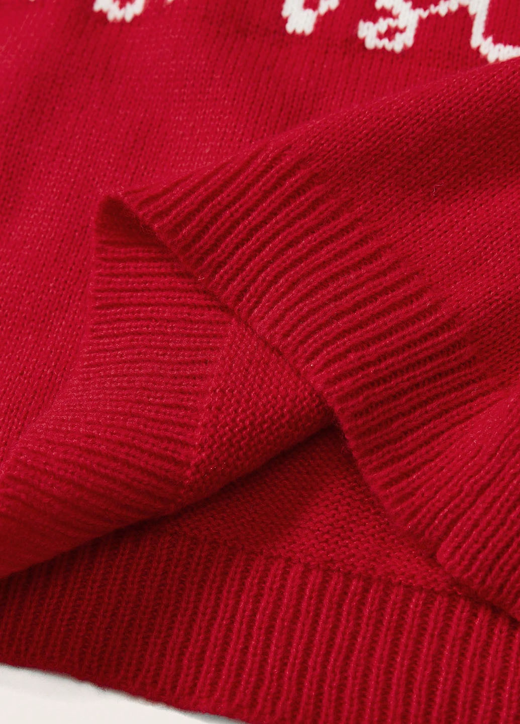 Красный демисезонный свитер SHEIN