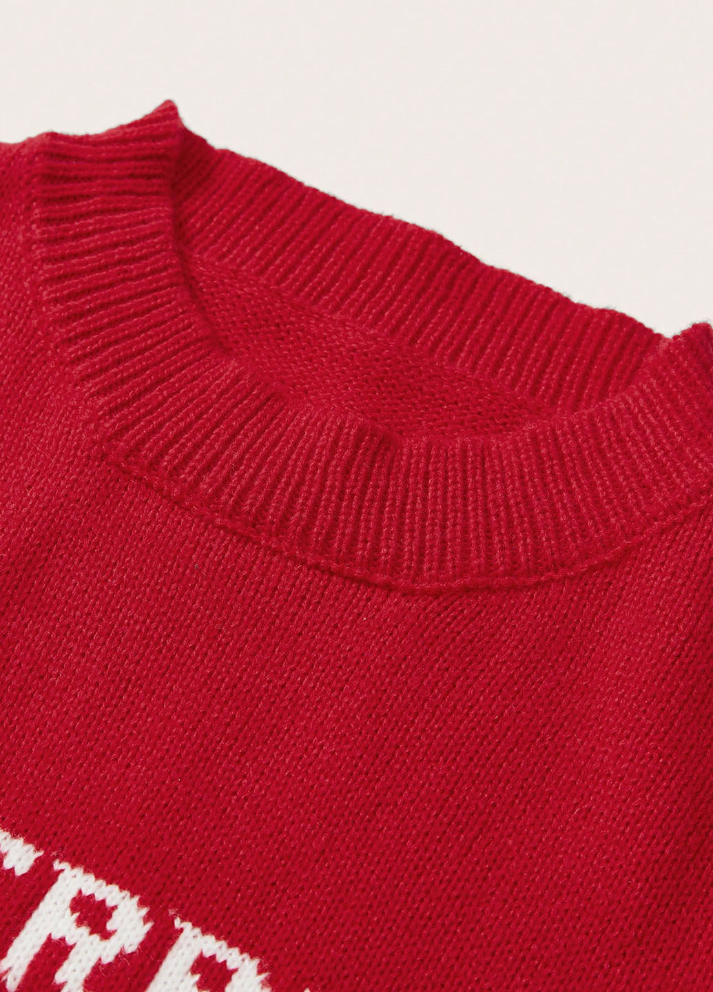 Красный демисезонный свитер SHEIN