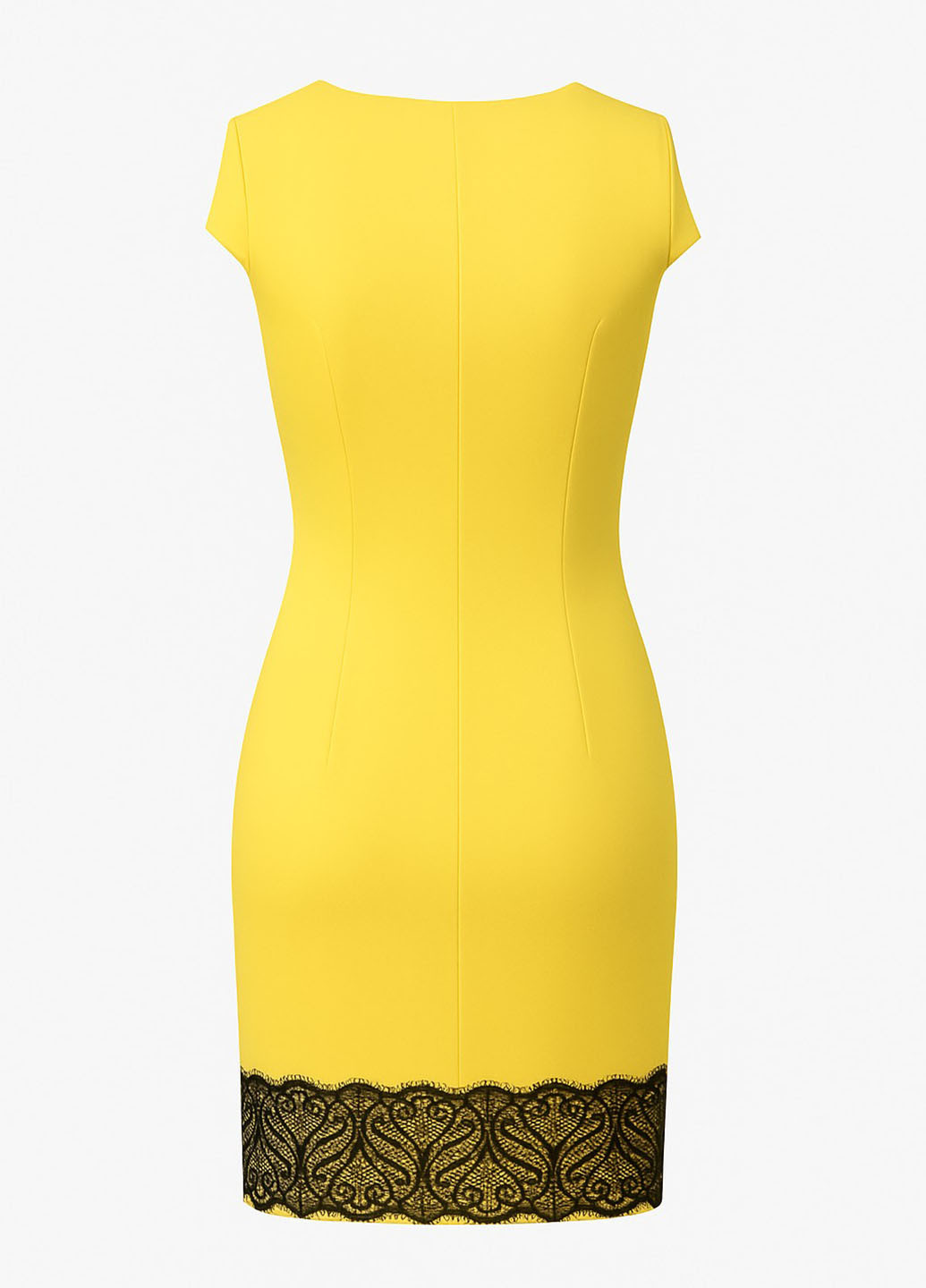 Жовтий кежуал сукня футляр Sassofono колор блок