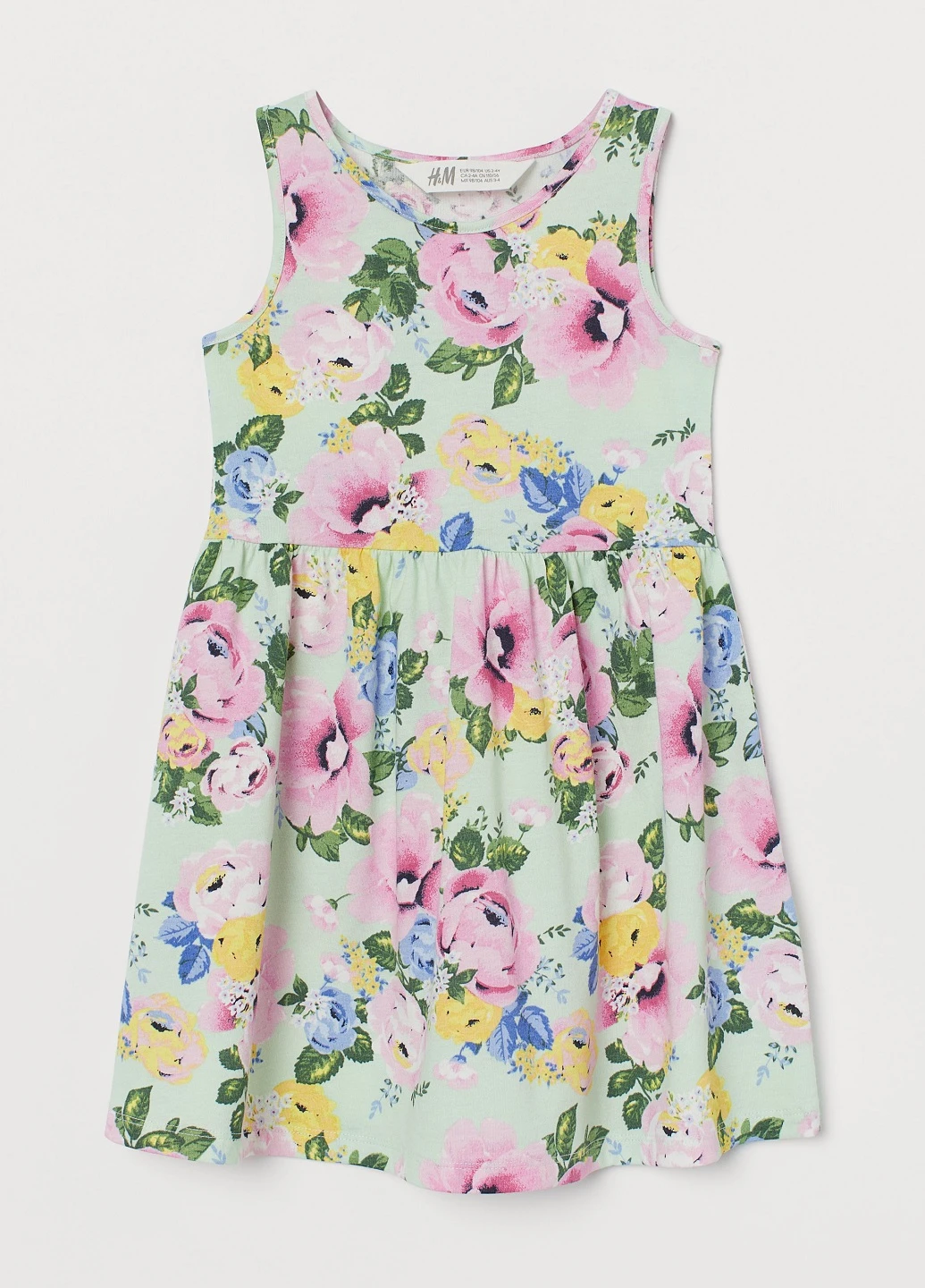 Мятное платье H&M (186444965)