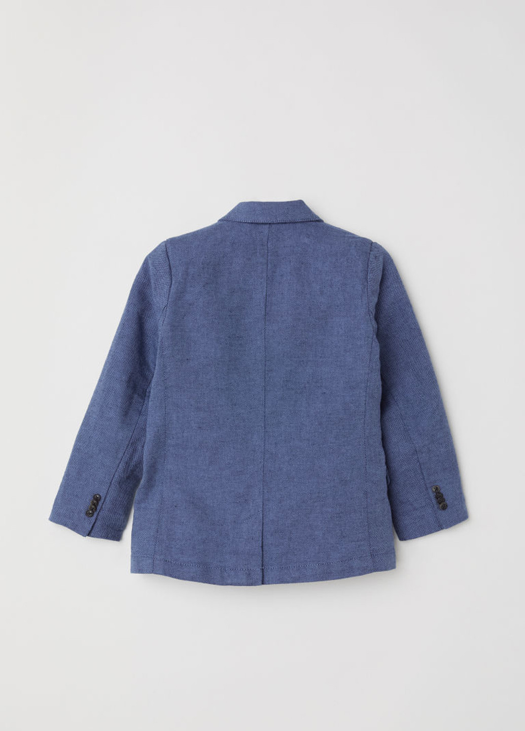 Пиджак H&M с длинным рукавом синий кэжуал