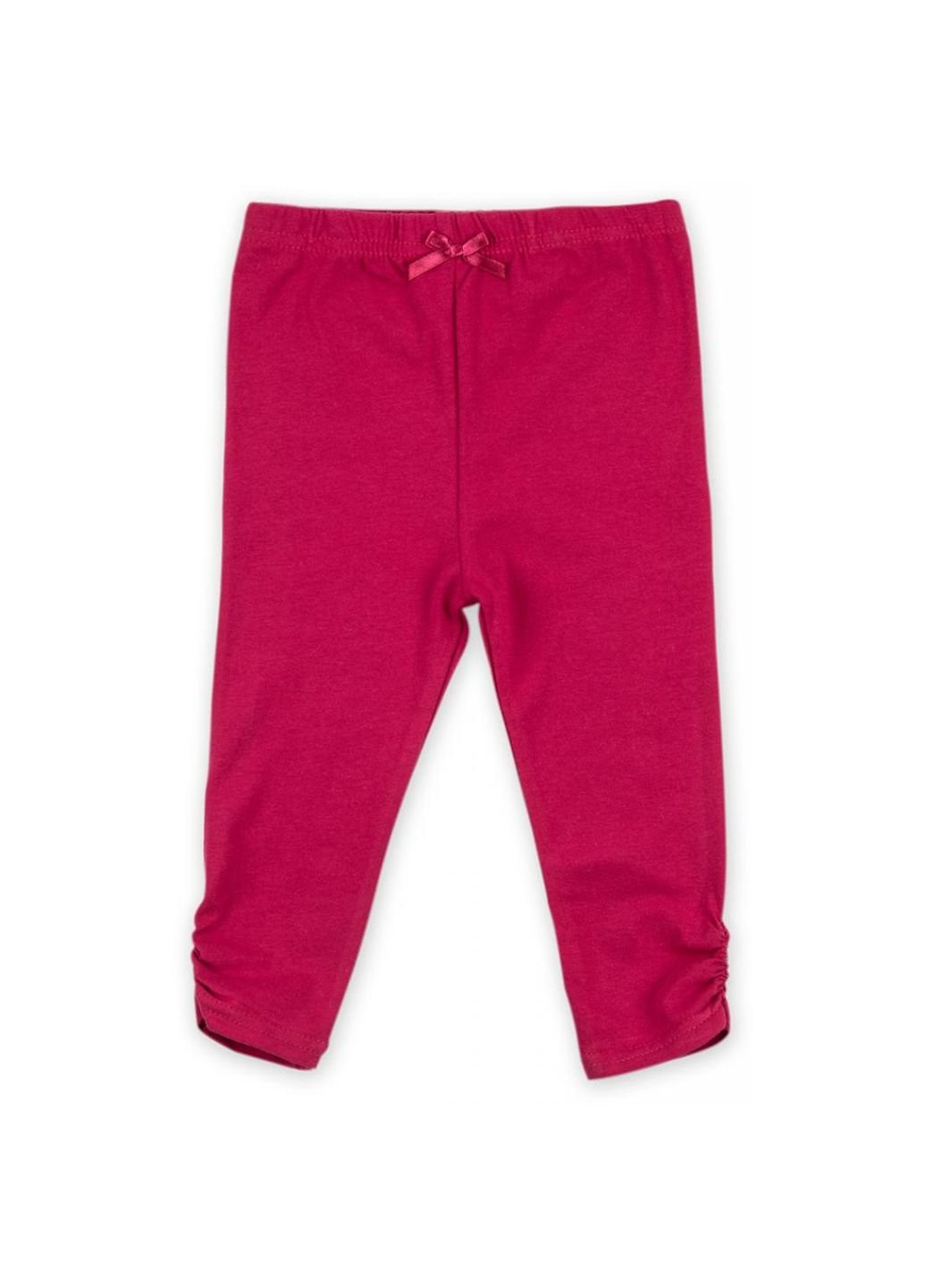 Красный демисезонный набор детской одежды для девочек: кофточка, штанишки и меховая жилетка (g8070.12-18) Luvena Fortuna
