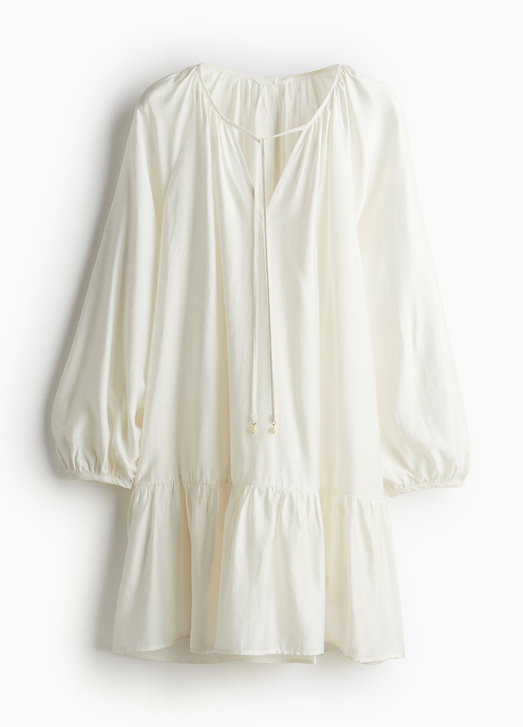 Кремова кежуал сукня оверсайз H&M однотонна