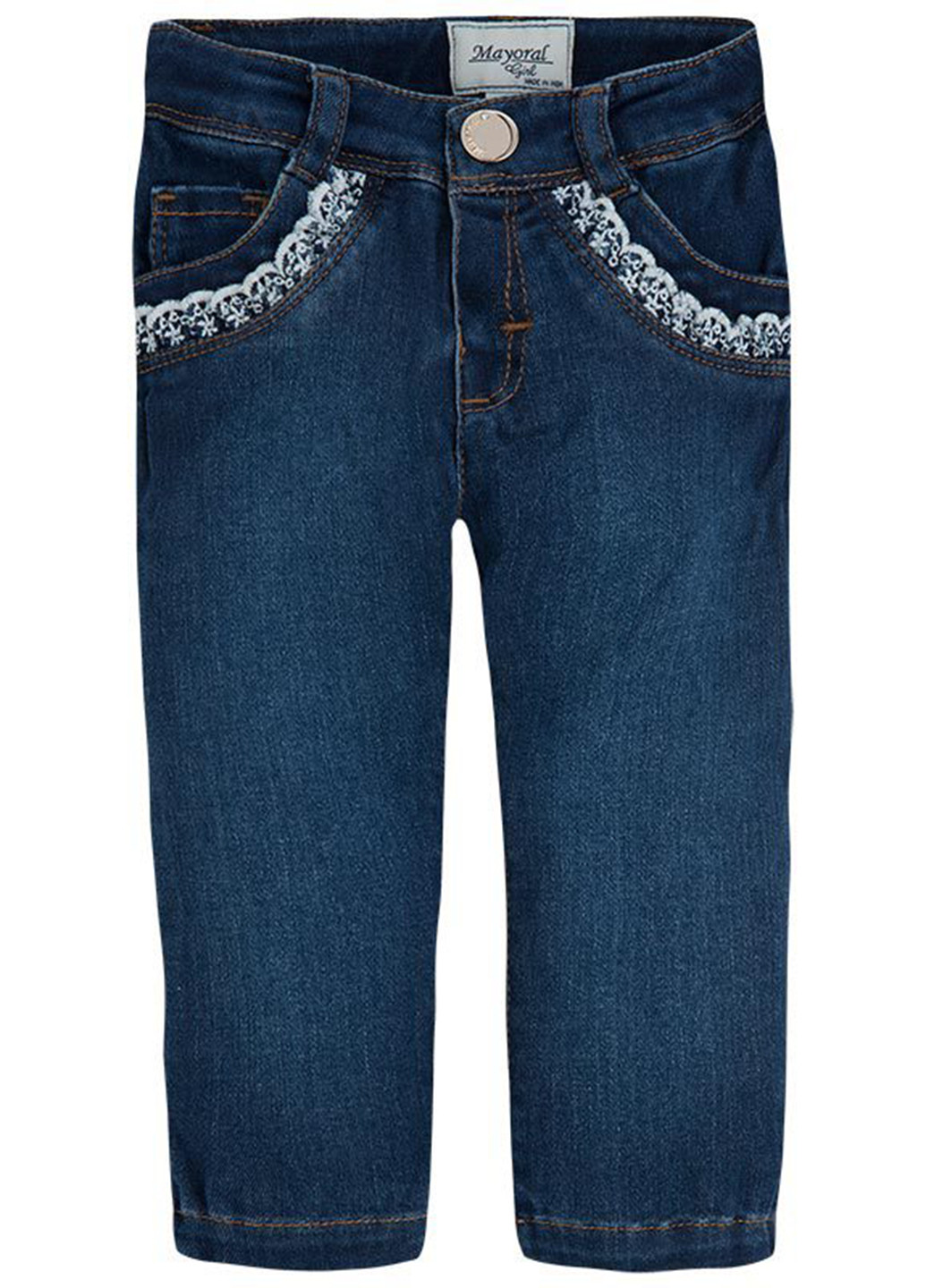 Комбинированные демисезонные джинсы Mayoral