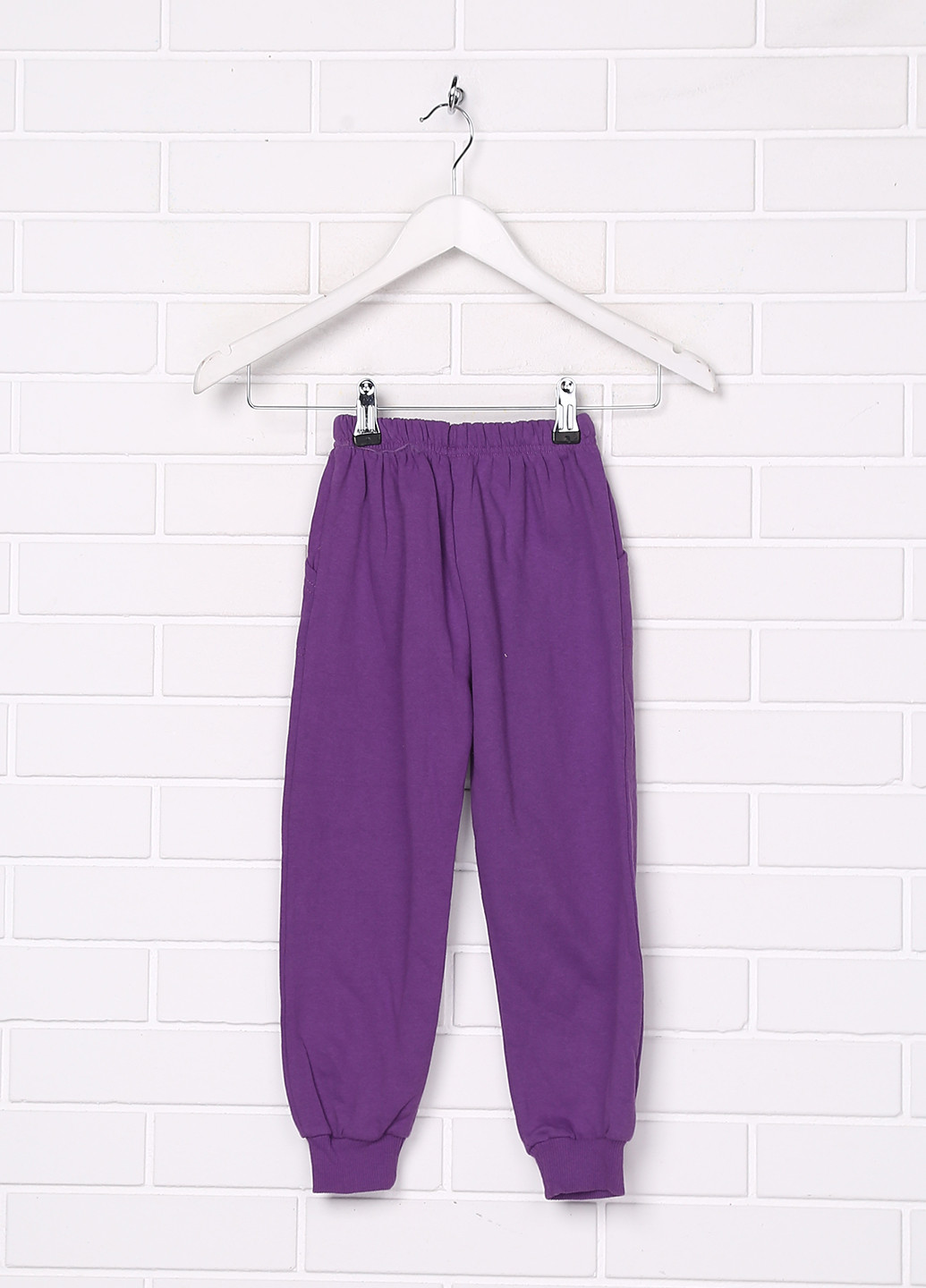 Фиолетовые кэжуал зимние прямые брюки Poni Kids