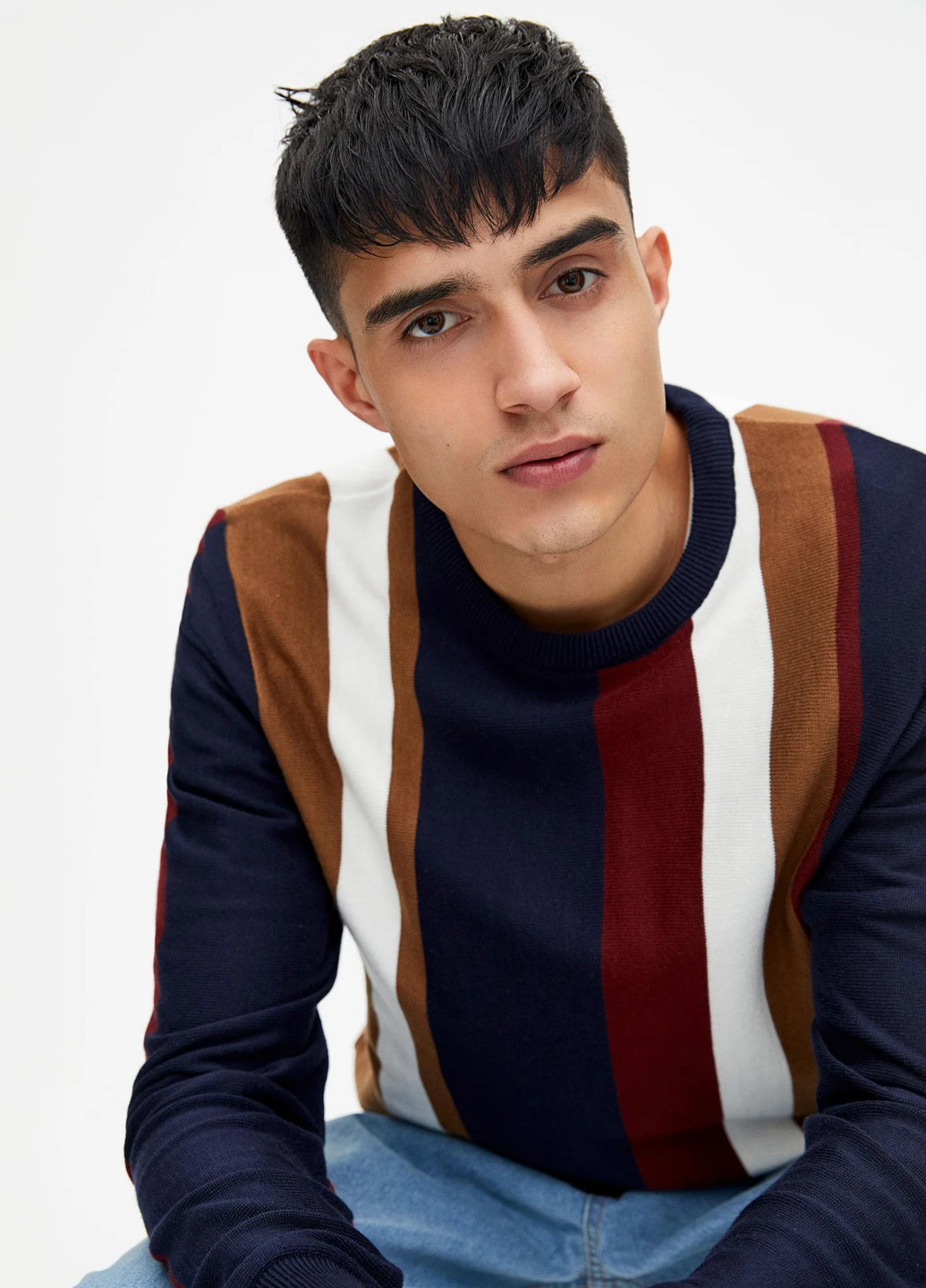 Темно-синій демісезонний джемпер джемпер Pull & Bear