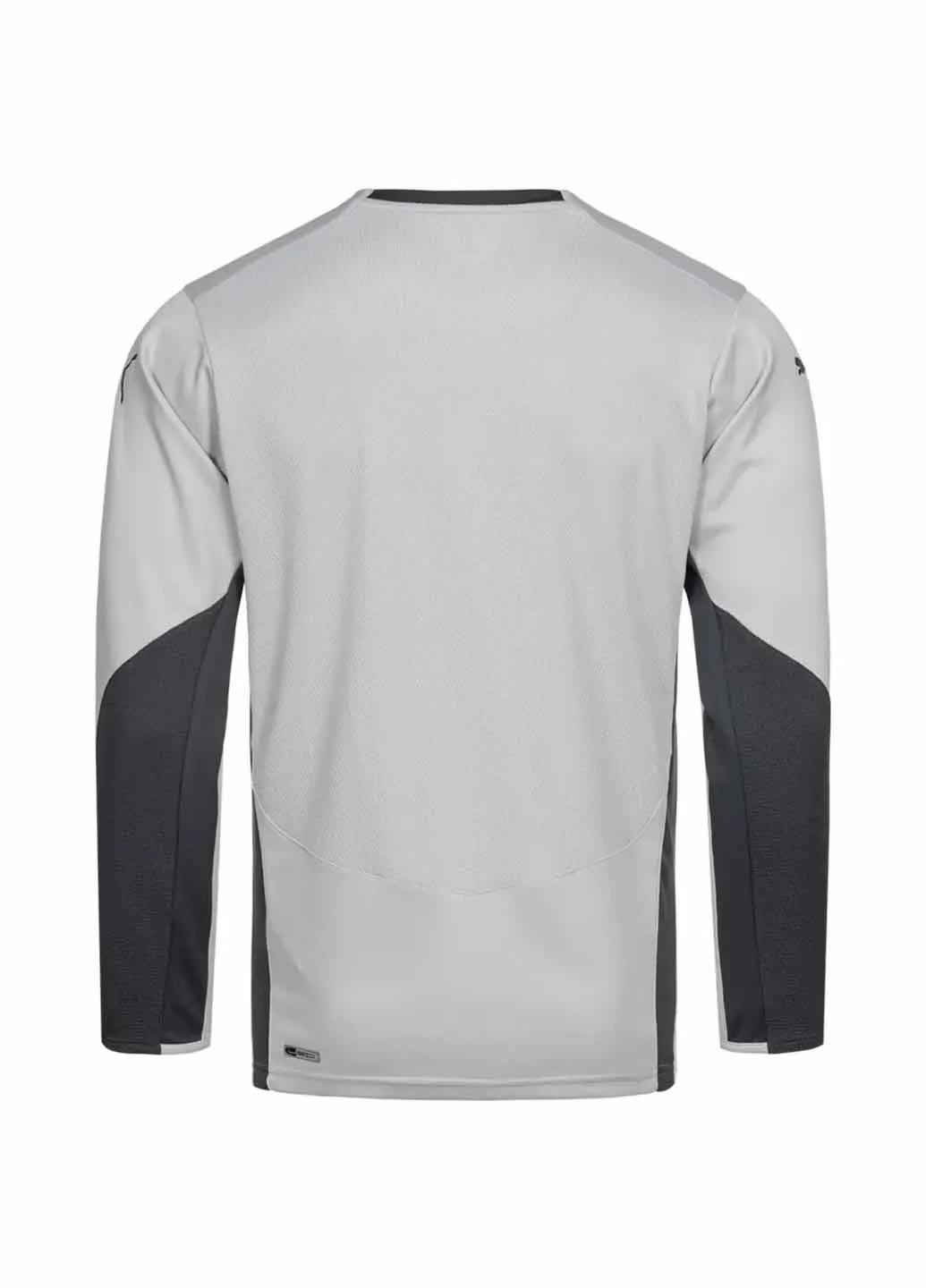 Лонгслів 700466-16 Puma V1.08 White логотип світло-сірий спортивні поліестер, трикотаж