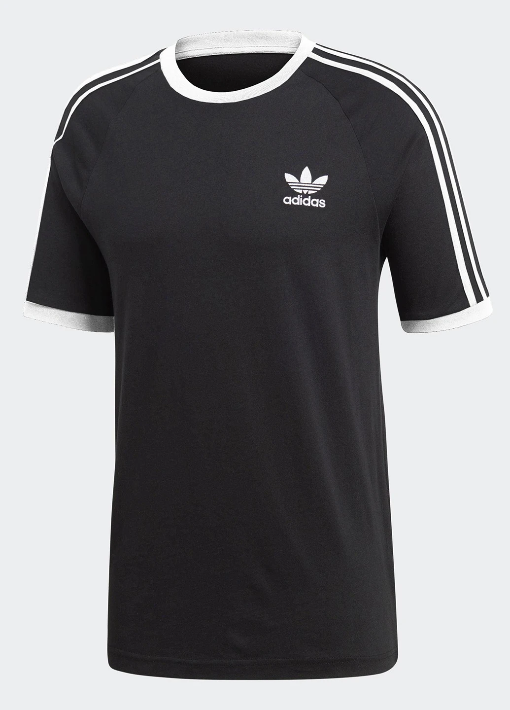 Чорна футболка з коротким рукавом adidas