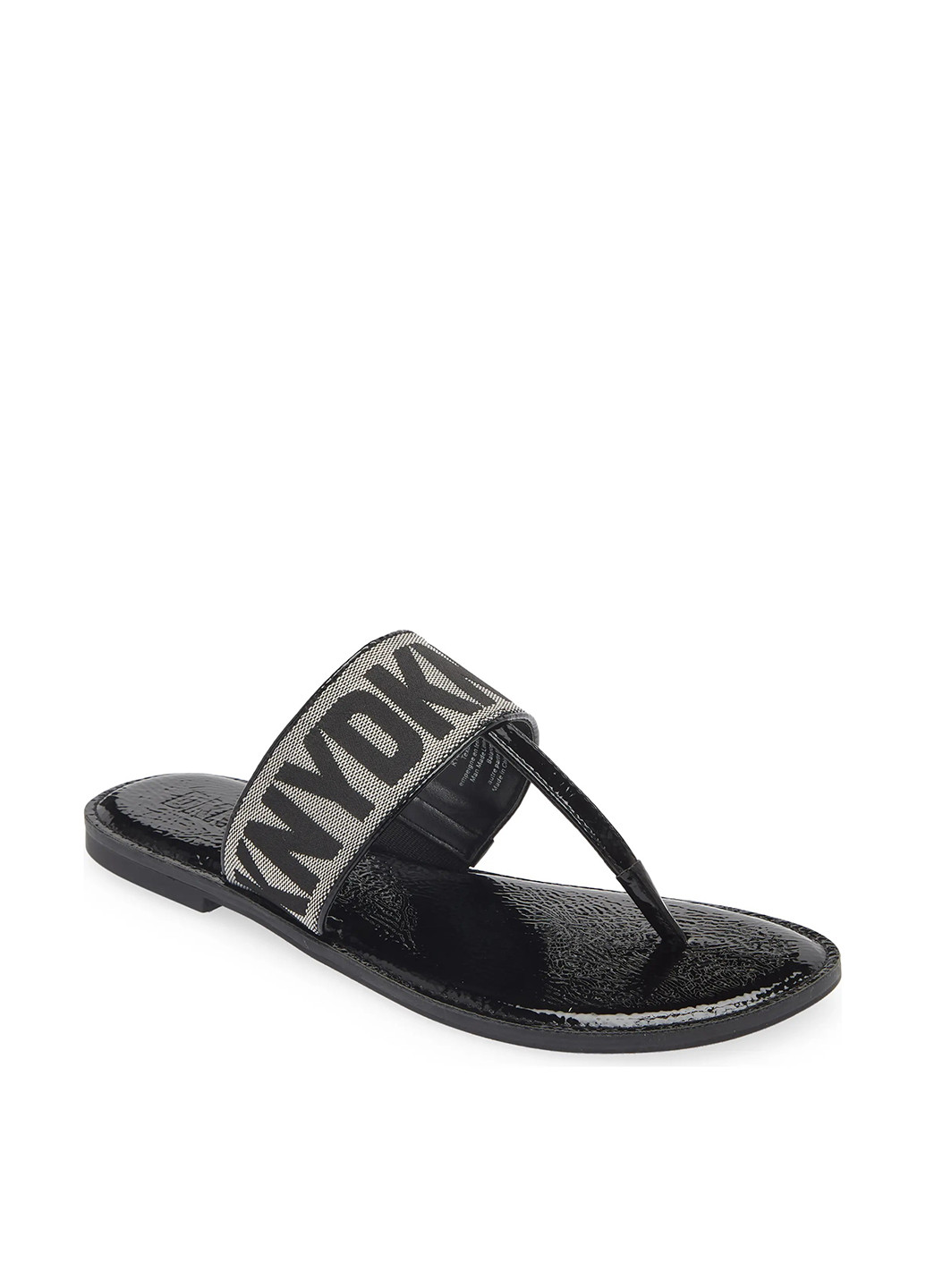 Черные кэжуал вьетнамки DKNY лаковые