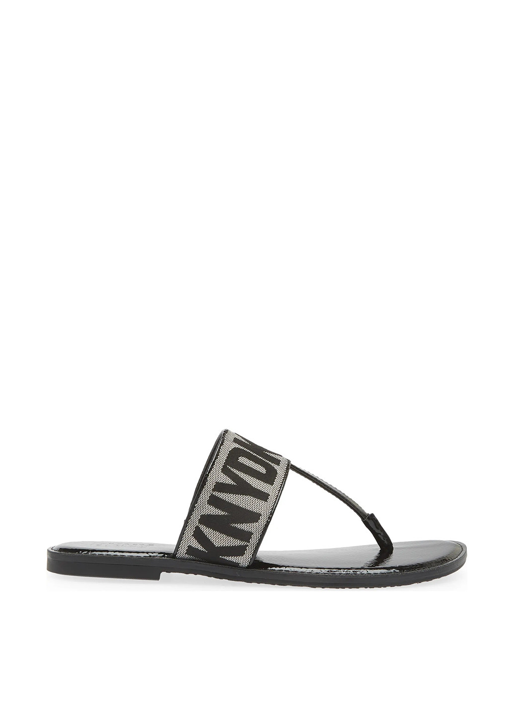 Черные кэжуал вьетнамки DKNY лаковые