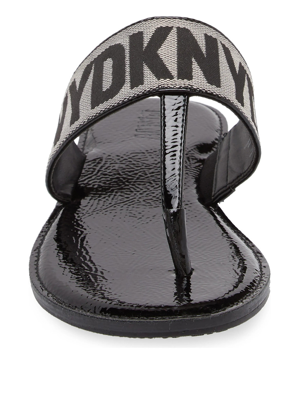 Черные кэжуал вьетнамки DKNY лаковые