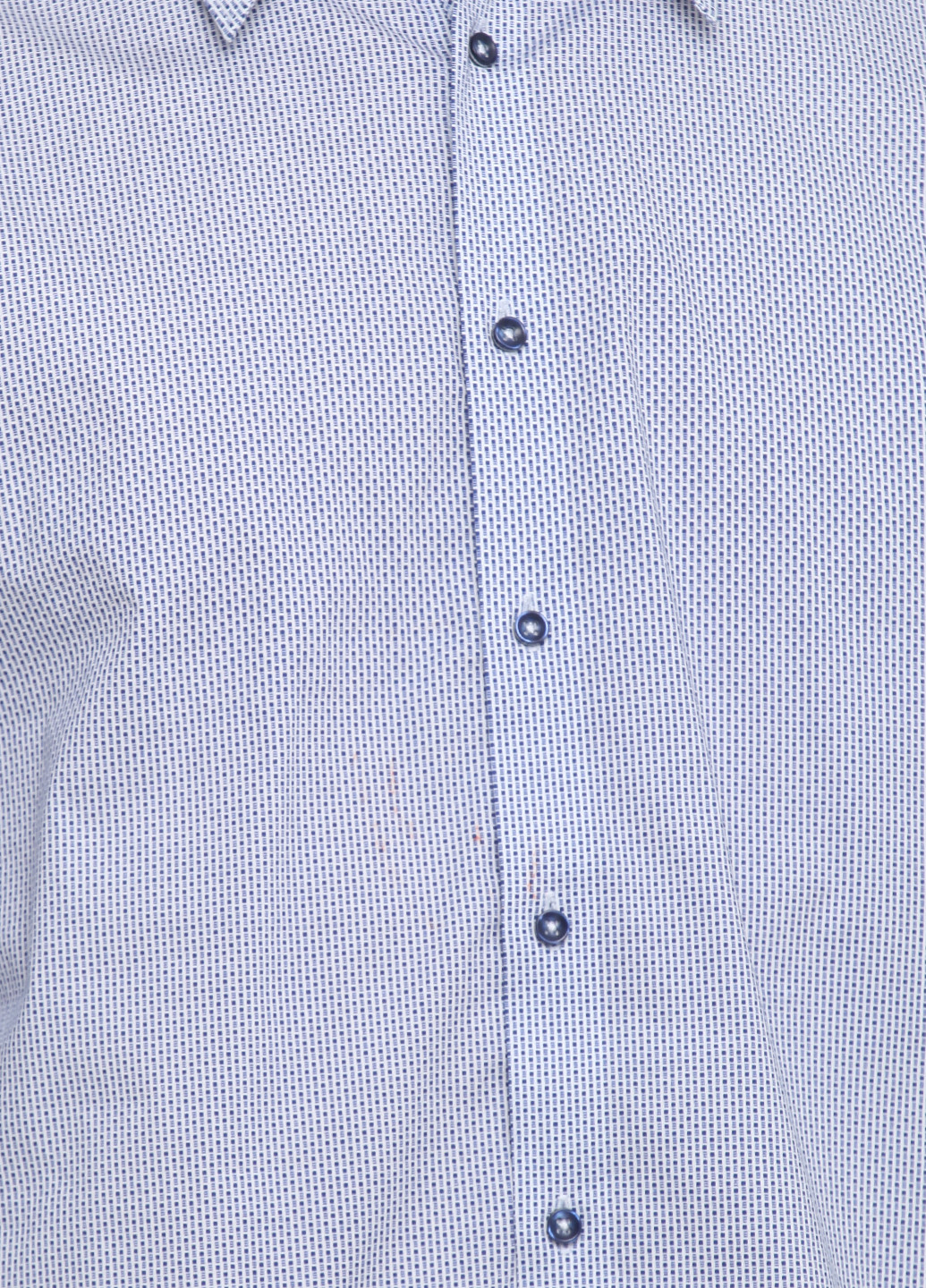 Голубой кэжуал рубашка в полоску No Brand с длинным рукавом