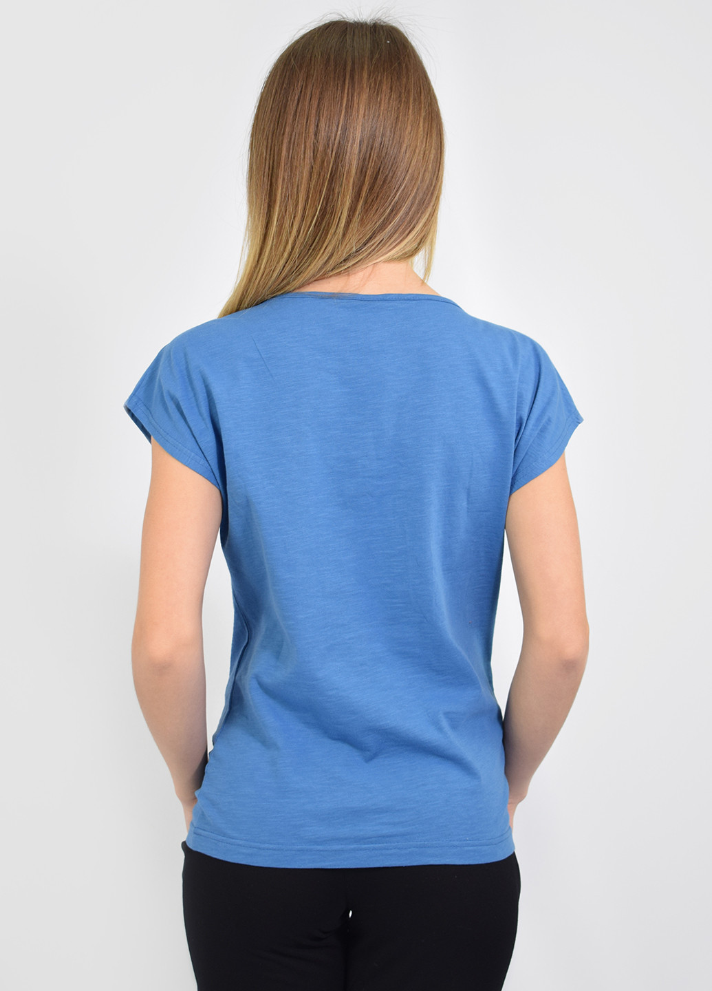 Светло-синяя летняя футболка NEL