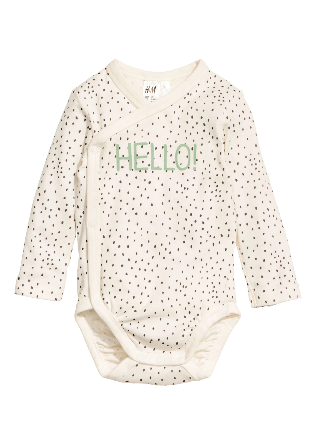 Белый демисезонный комплект (боди, шапка) H&M