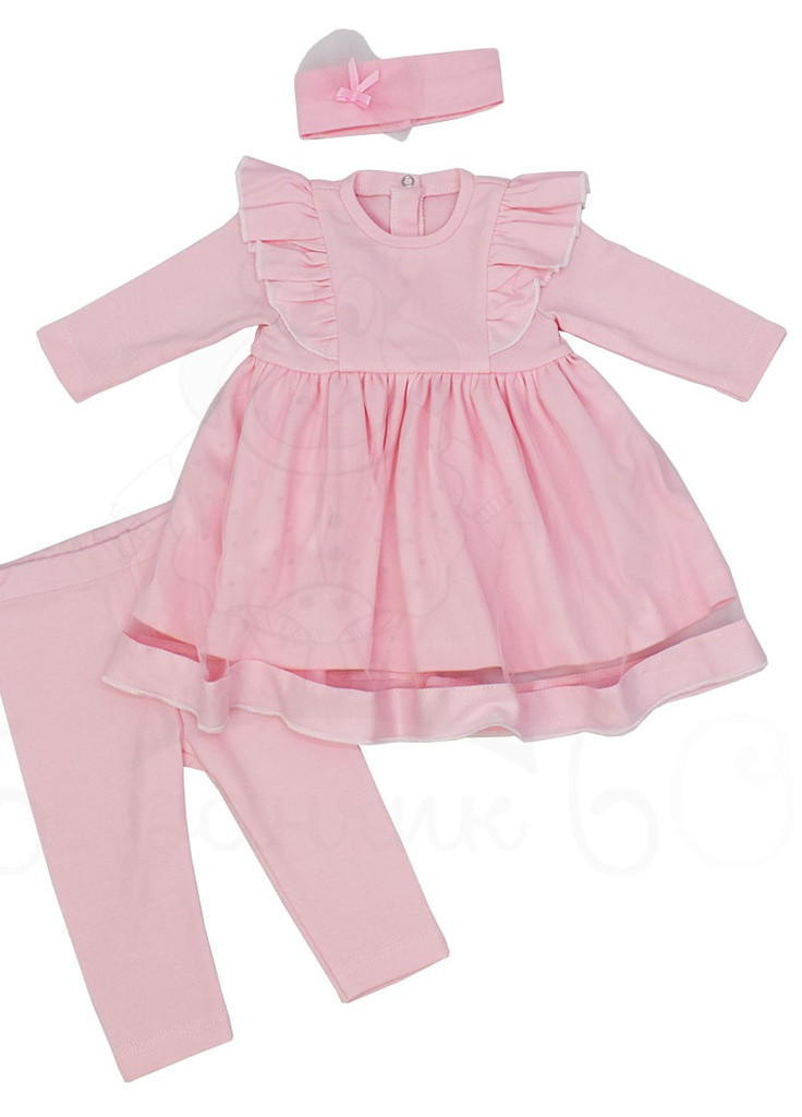 Розовое платья для новорожденных Баранчик БО (252999376)
