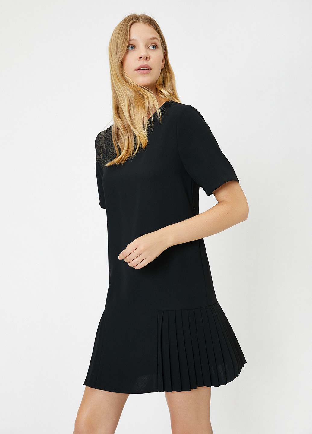 Чорна кежуал сукня а-силует KOTON однотонна