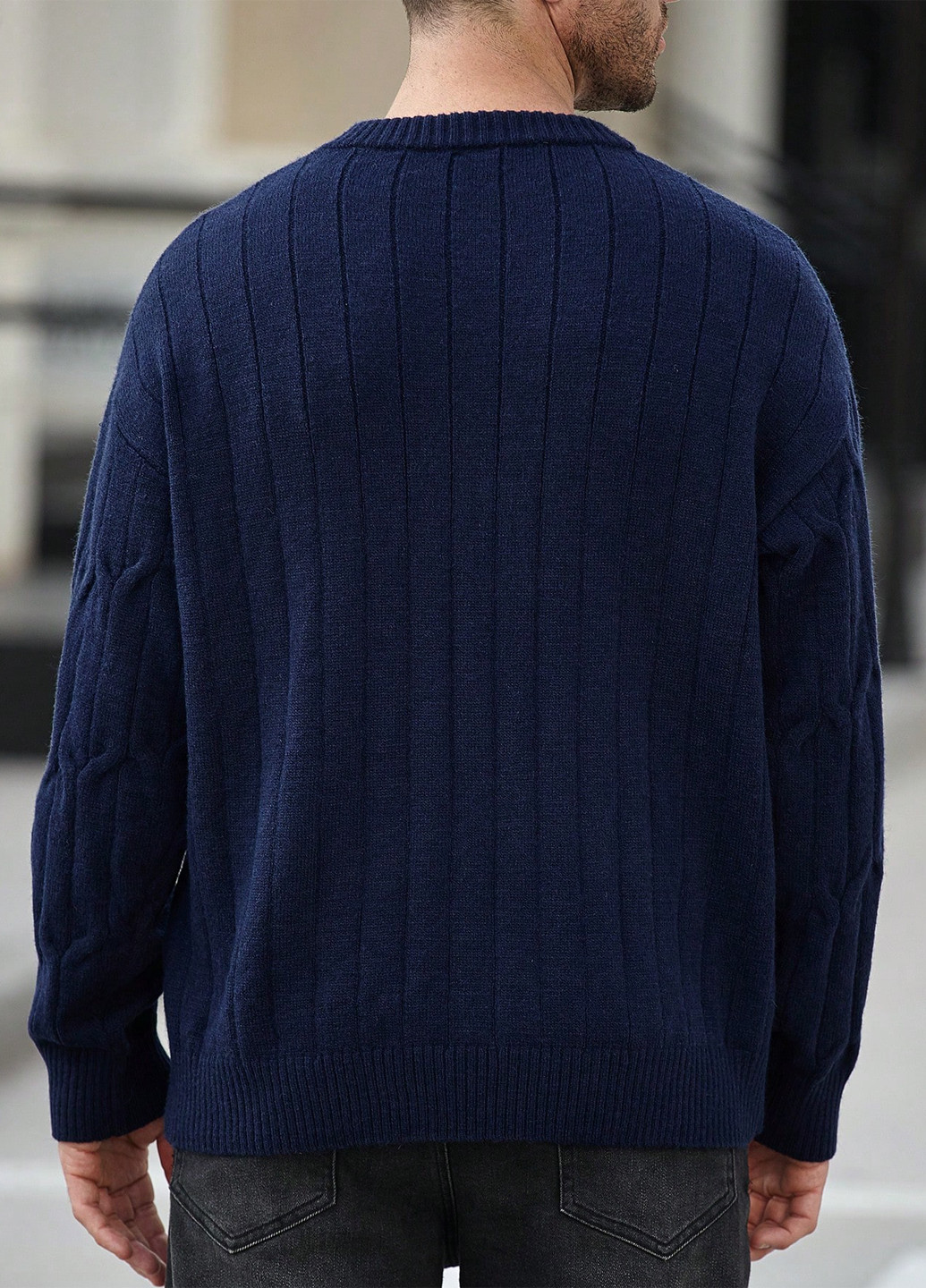 Темно-синий демисезонный джемпер джемпер SHEIN