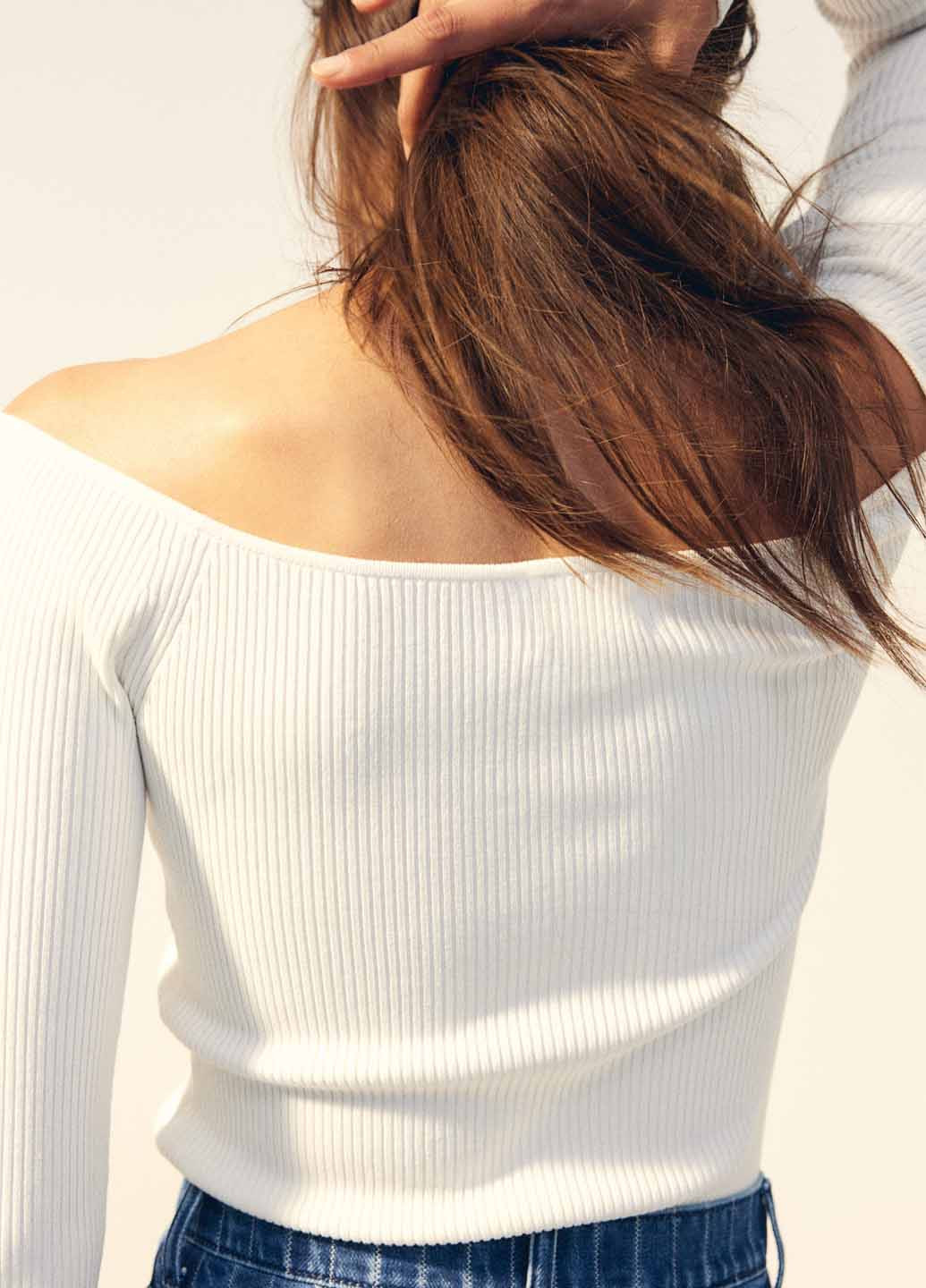 Белый демисезонный пуловер пуловер H&M