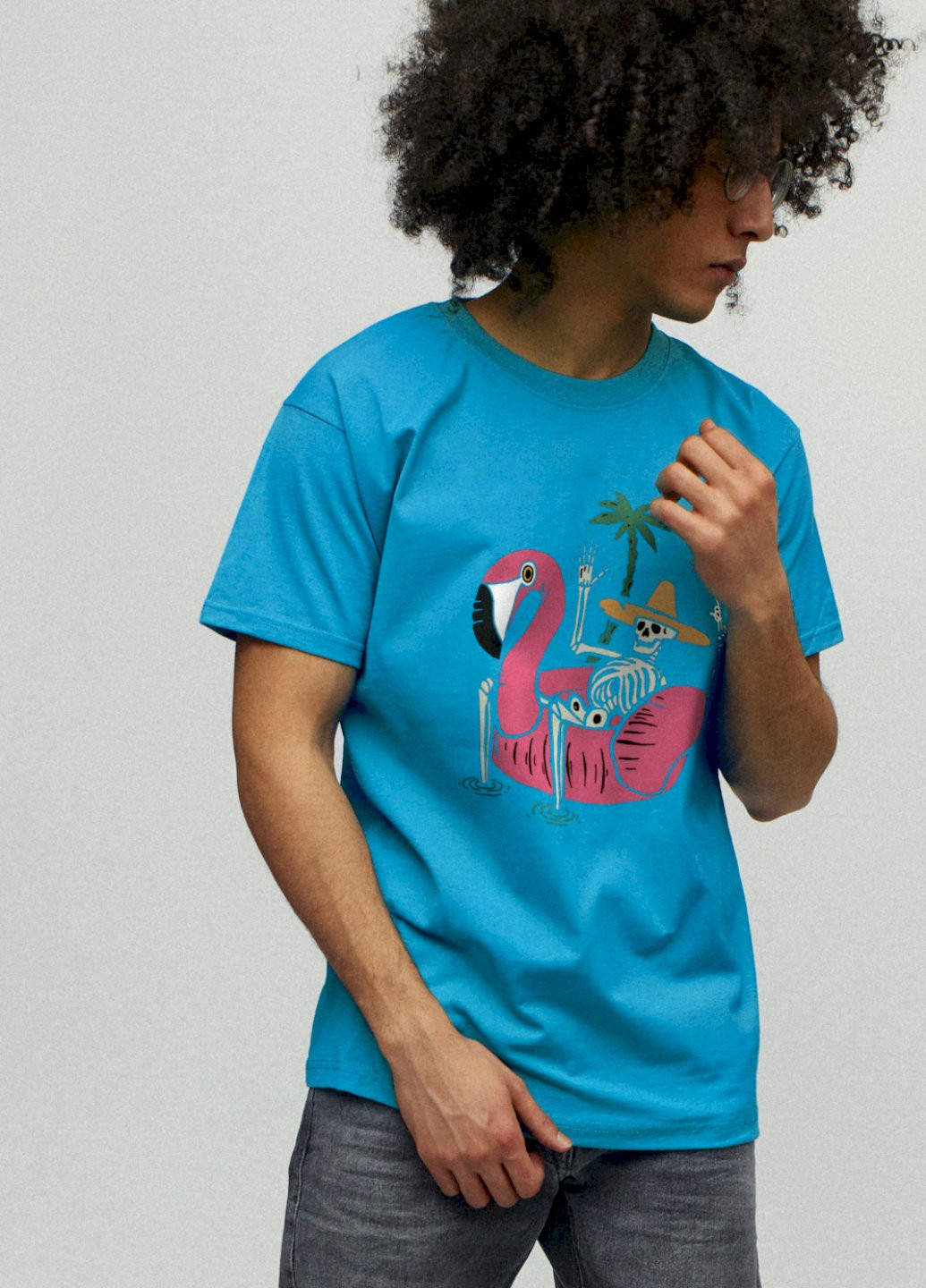 Світло-синя футболка чоловіча YAPPI