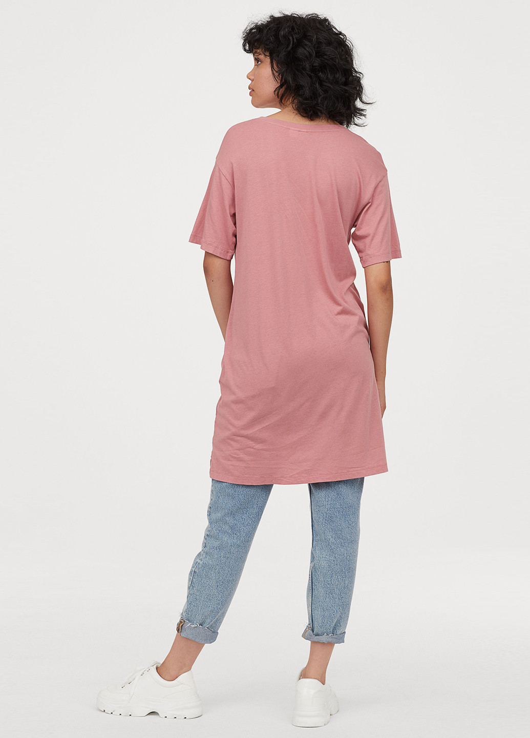 Рожева кежуал сукня сукня-футболка H&M
