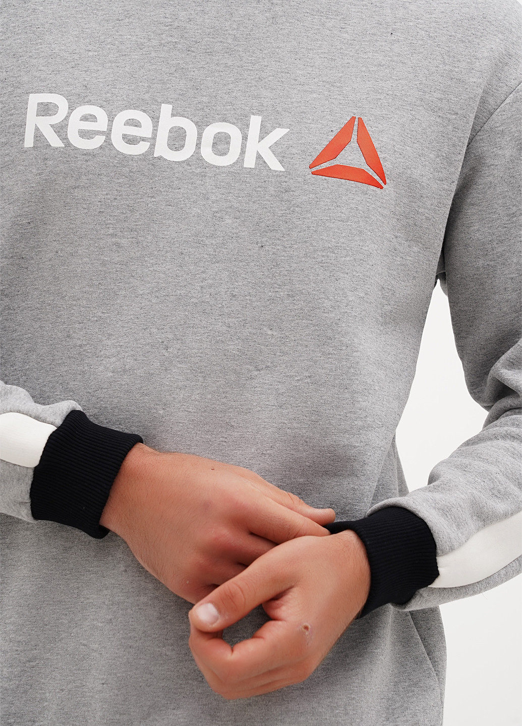 Сірий світшот напис лампаси (302949926)