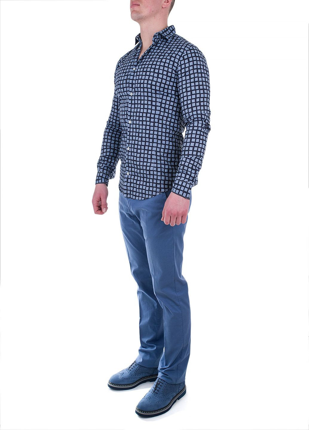 Цветная рубашка однотонная Armani Jeans