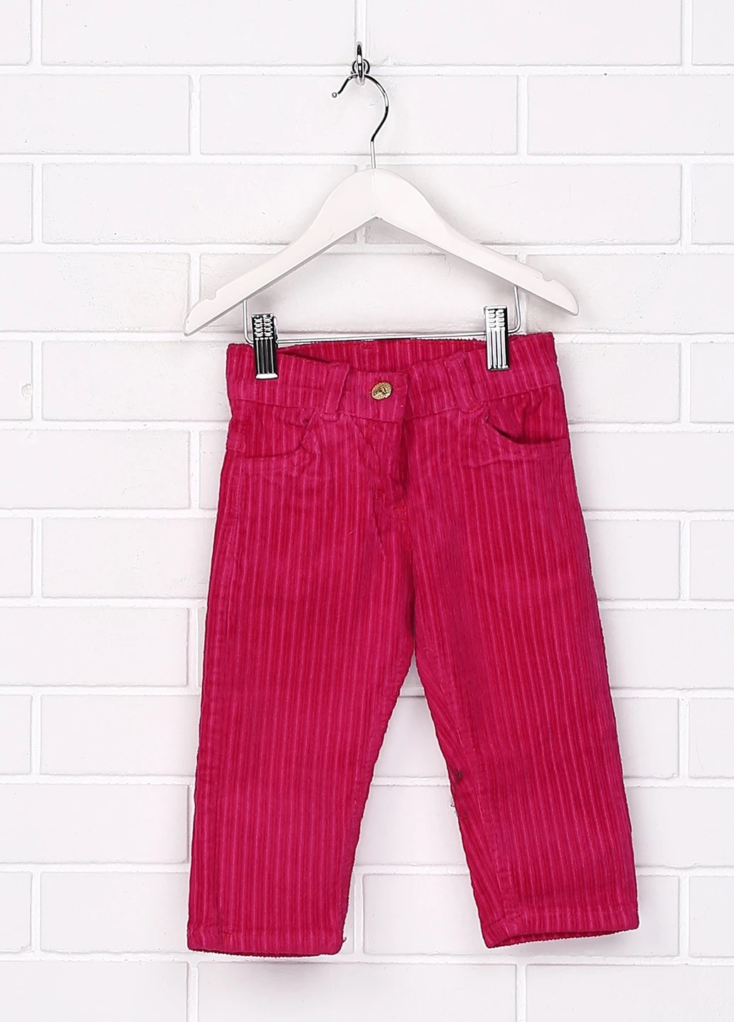 Малиновые кэжуал демисезонные прямые брюки Combix