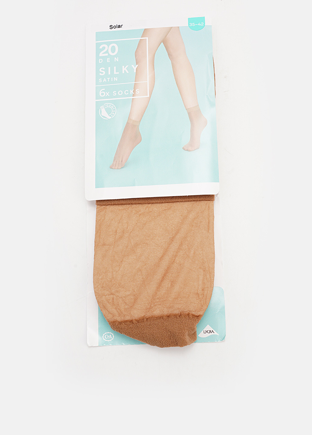 Бежеві шкарпетки, 20 den C&A однотонні (336186161)