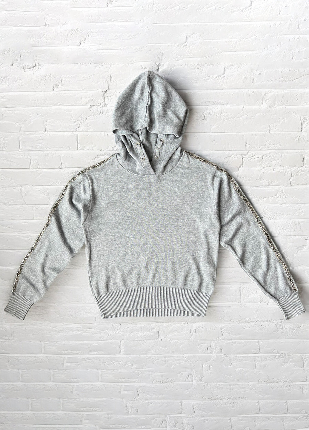 Серый демисезонный свитер Piazza Italia