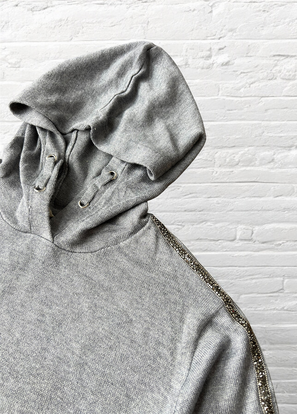 Серый демисезонный свитер Piazza Italia