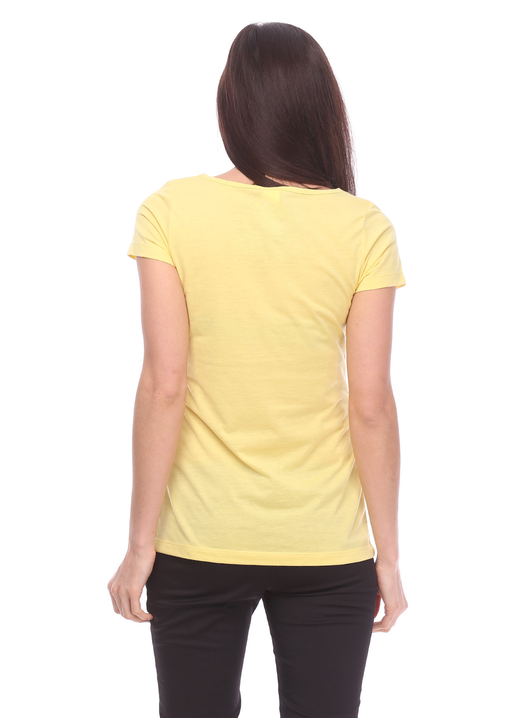 Желтая летняя футболка Assign